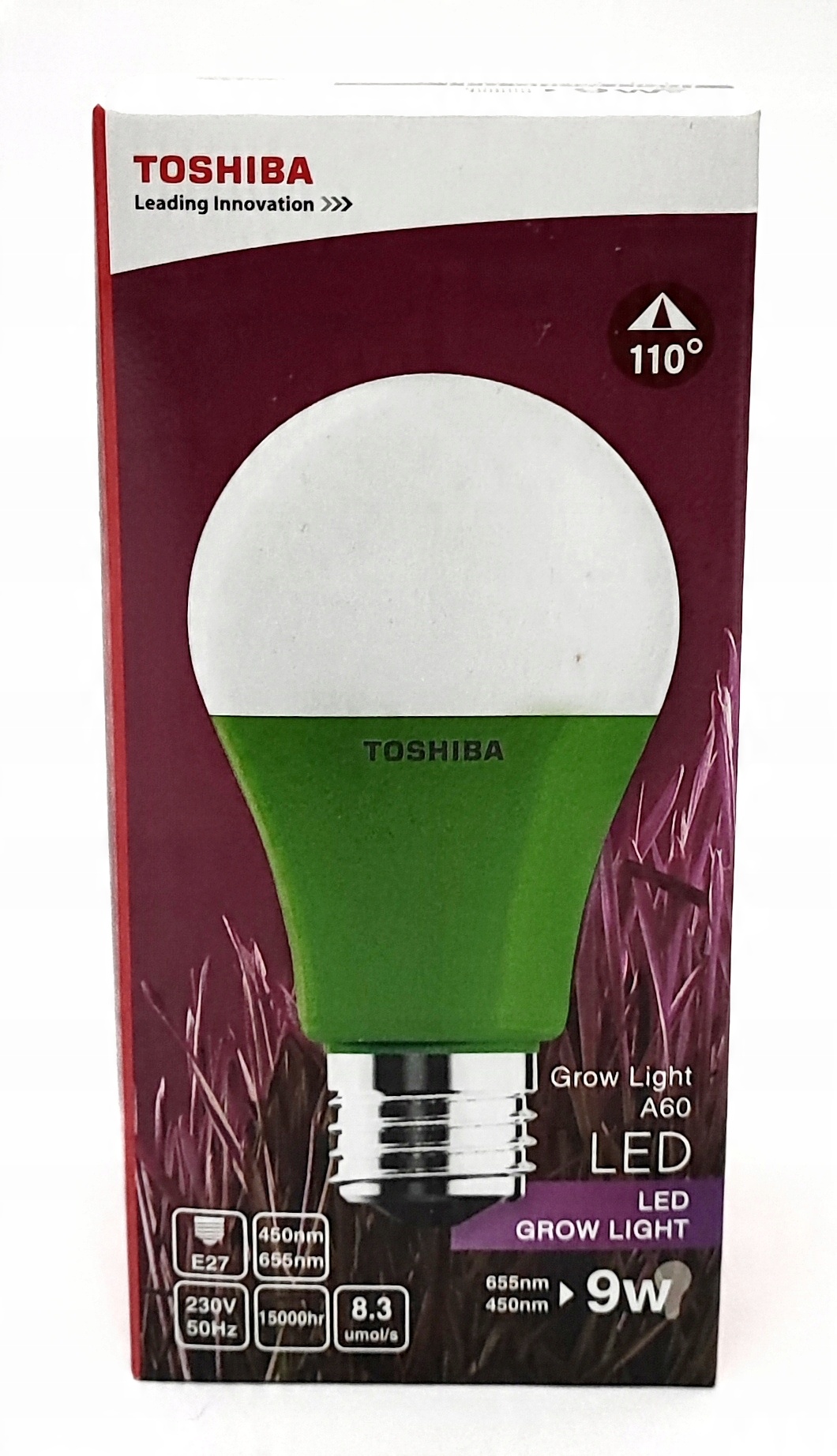 

Żarówka Led Toshiba dla roślin A60 E27 9W 1100K