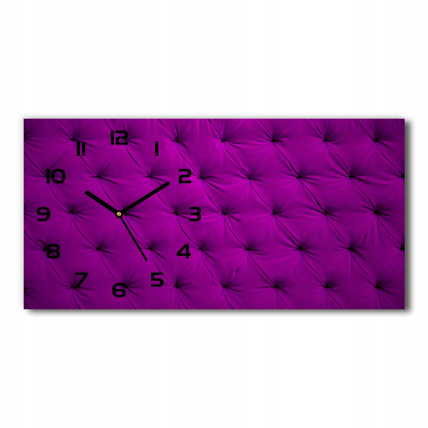 

Zegar ze szkła na ścianę Aksamitna ściana 60x30 cm