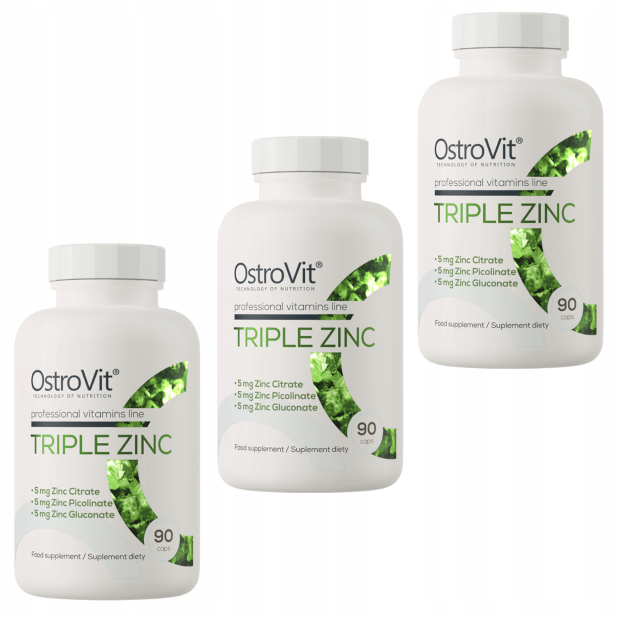 Ostrovit 3 X Zinek Triple Zinc 270 kap. Glycinát Citrát Pikolinát Vlasy