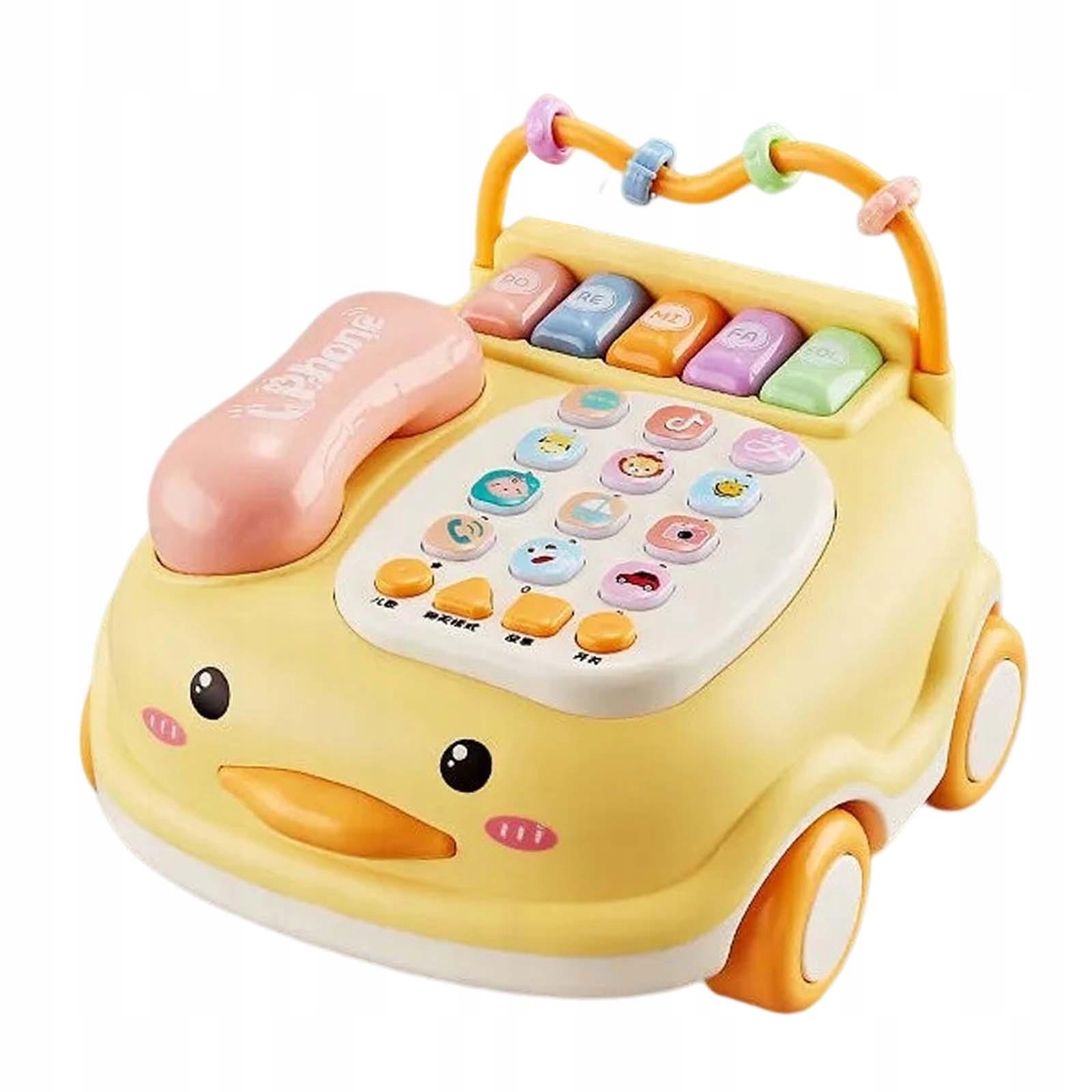 Telefon dla dzieci Telefon dla dziecka Zabawka żółta