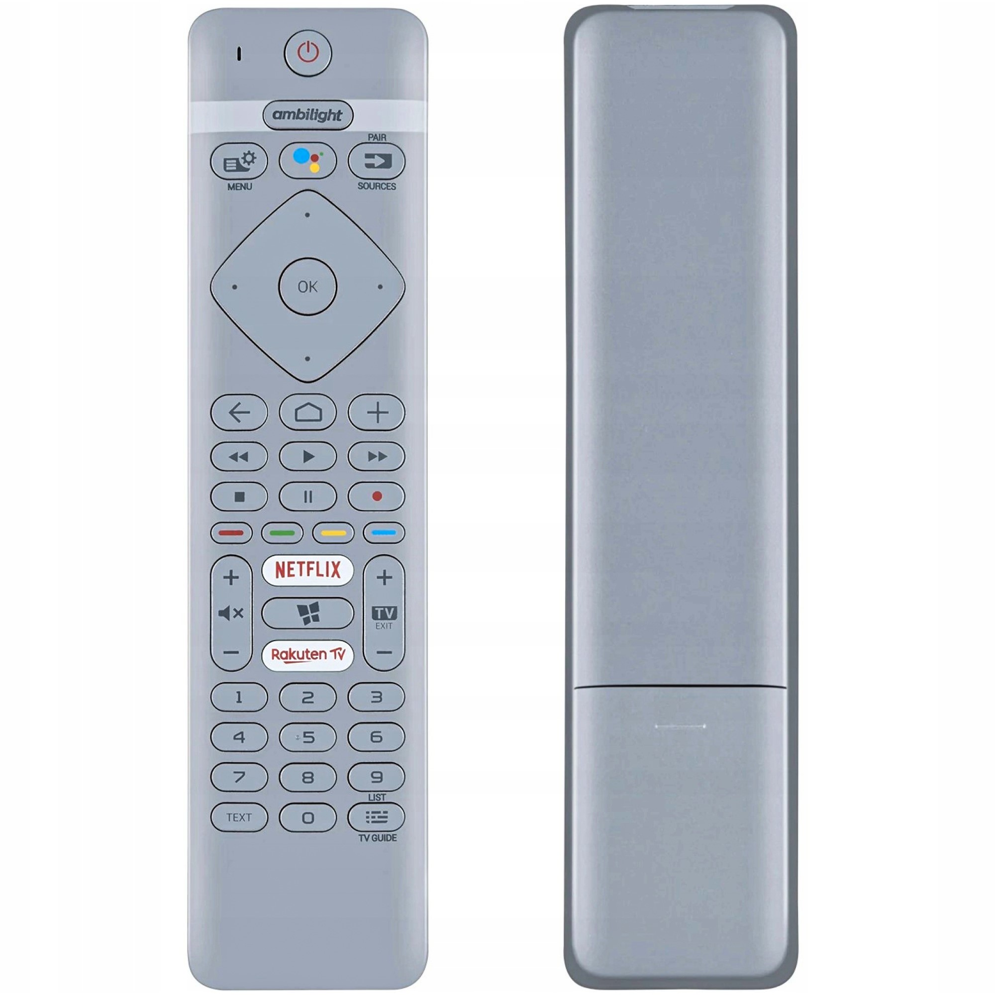 Dálkový Ovladač Pro Tv Philips Stříbrný Hlasový Bez Qwerty