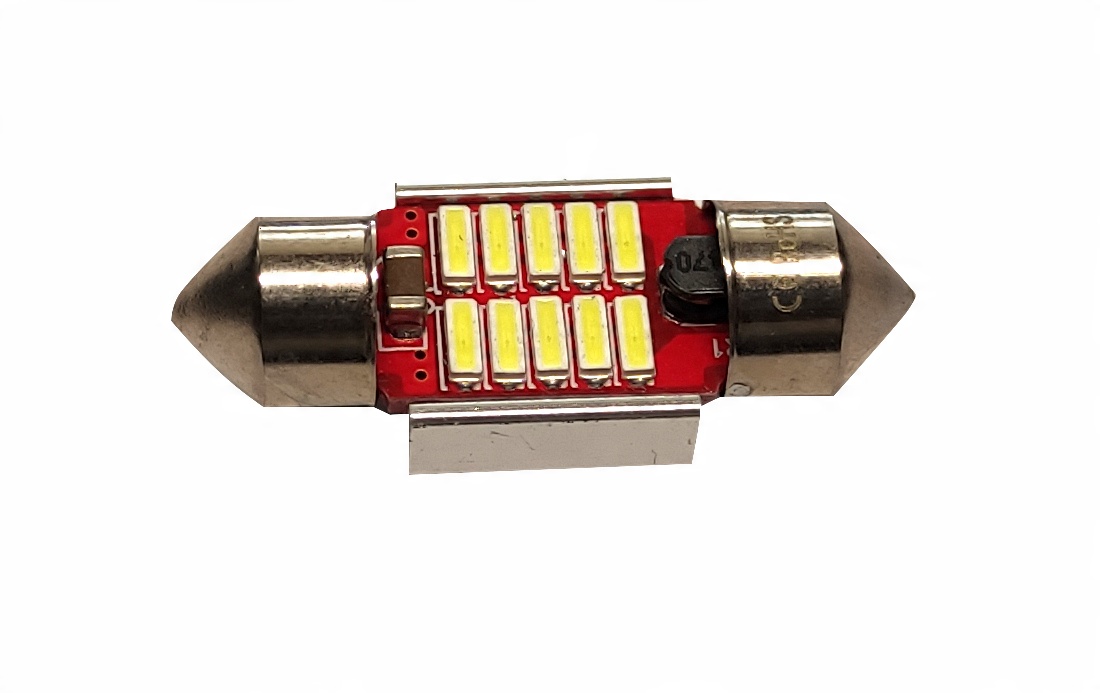 

Żarówka Led 10x31 Canbus 31mm 12V C5W Rurkowa