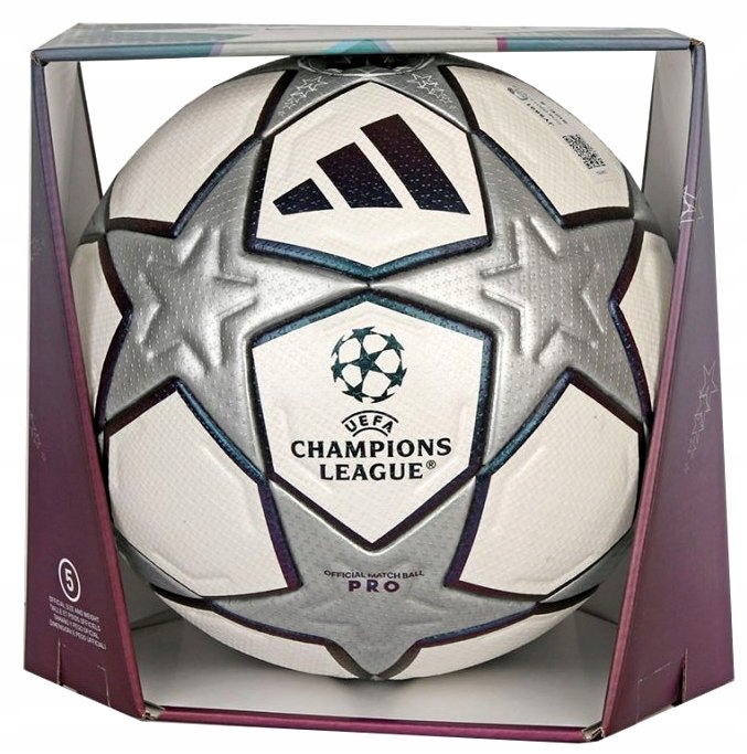 Piłka Nożna Adidas Ucl Pro Meczowa W Kartonie JY8891 r. 5
