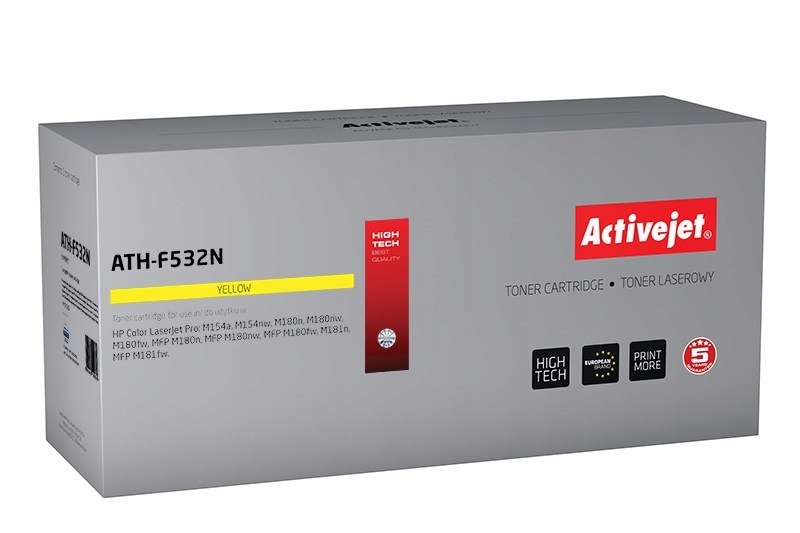 Activejet ATH-F532N Toner (zamiennik Hp 205A CF532A; Supreme; 900 stron; żó