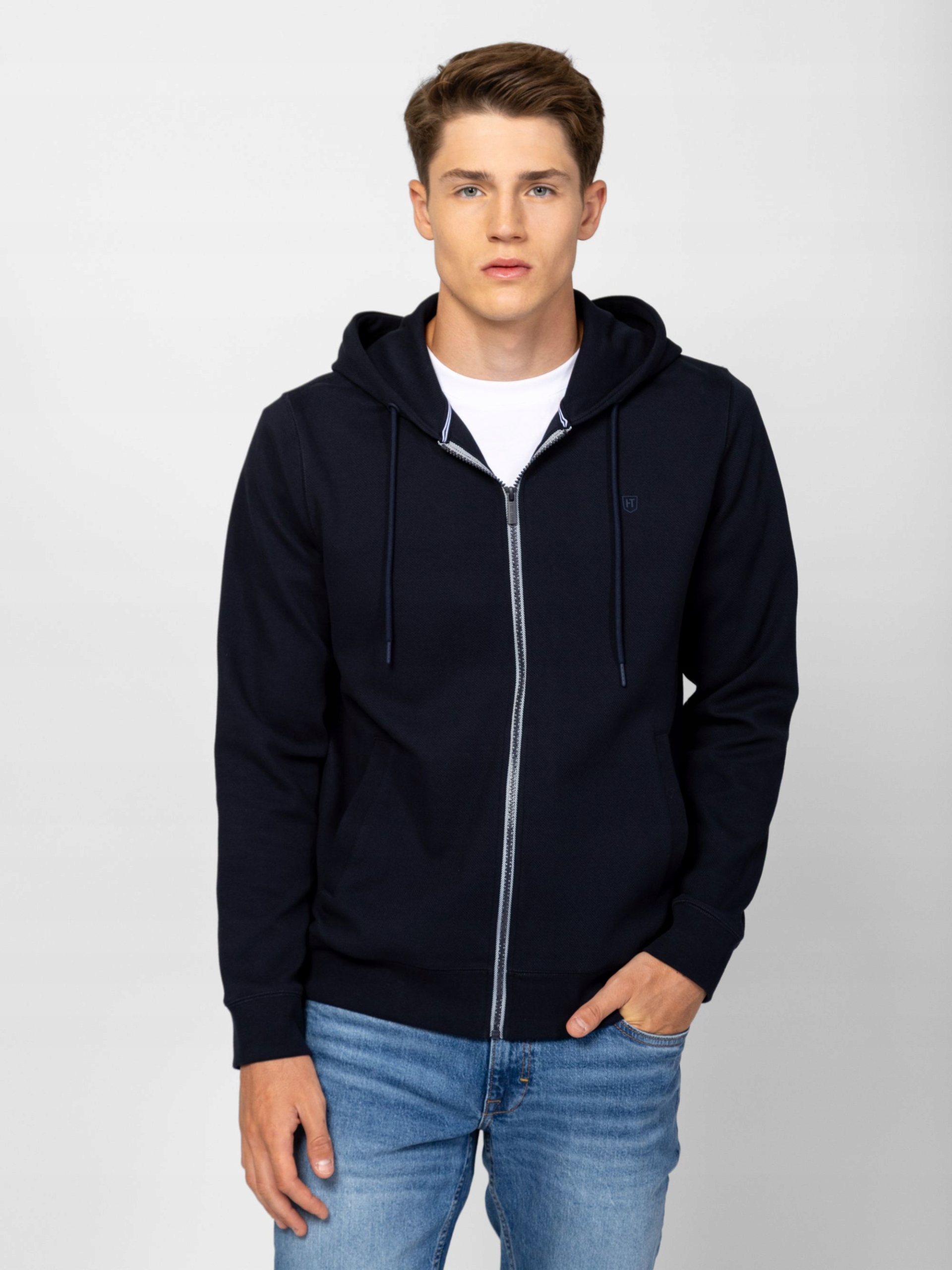 Heavy Tools Pánská Mikina S Kapucí Rozepínací Salario Navy Tmavě Modrá XXL