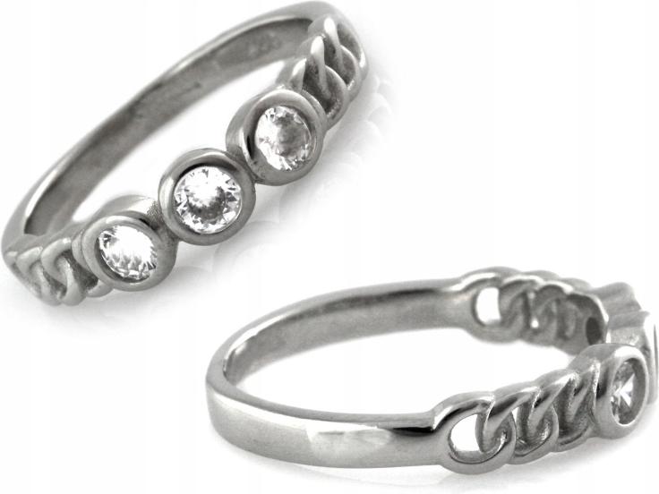 Prstýnek se zirkony jako dárek, velikost 19