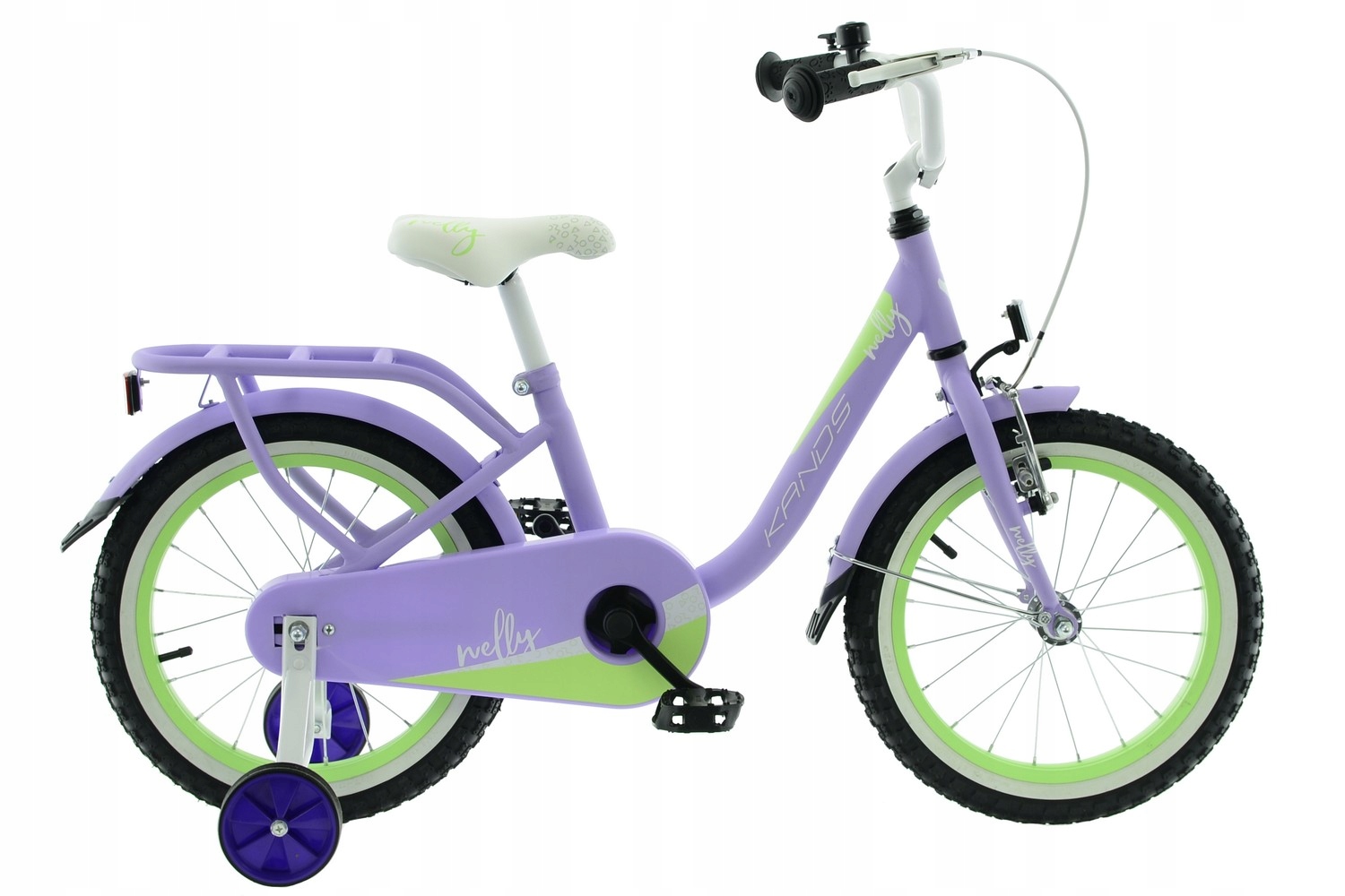 Rower dziecięcy 16 cali dla dziewczynki Kands Nelly Wrzosowy Mat