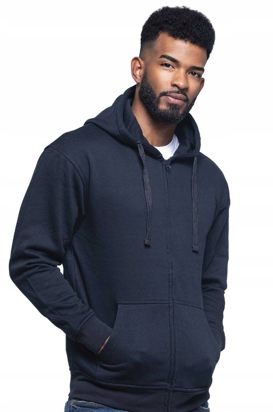 

Bluza męska Rozpinana z kapturem Gruba granat S