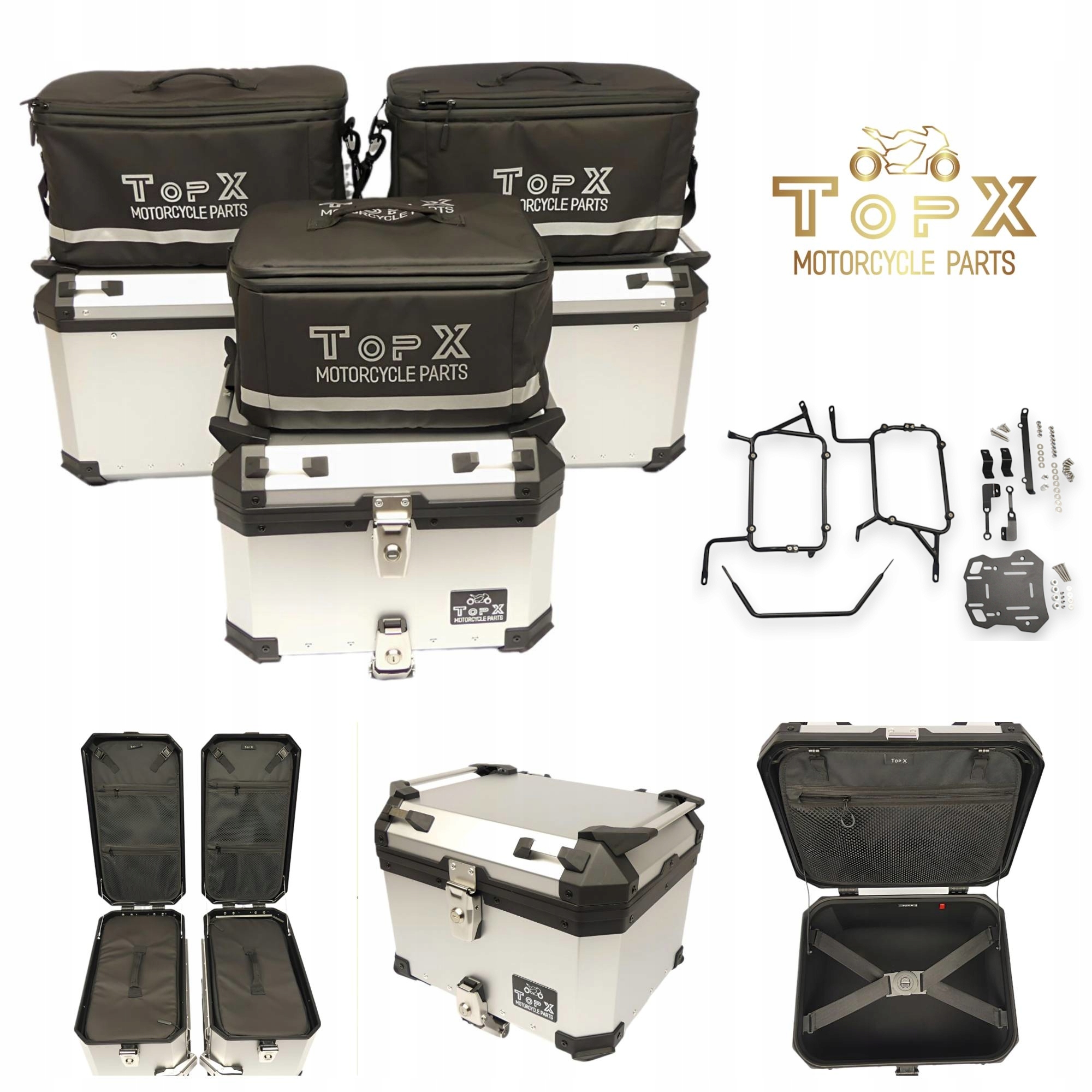 Honda Crf 1000 CRF1000 Africa 16-19 Sada kufrů Aluminiové rámy Tašky