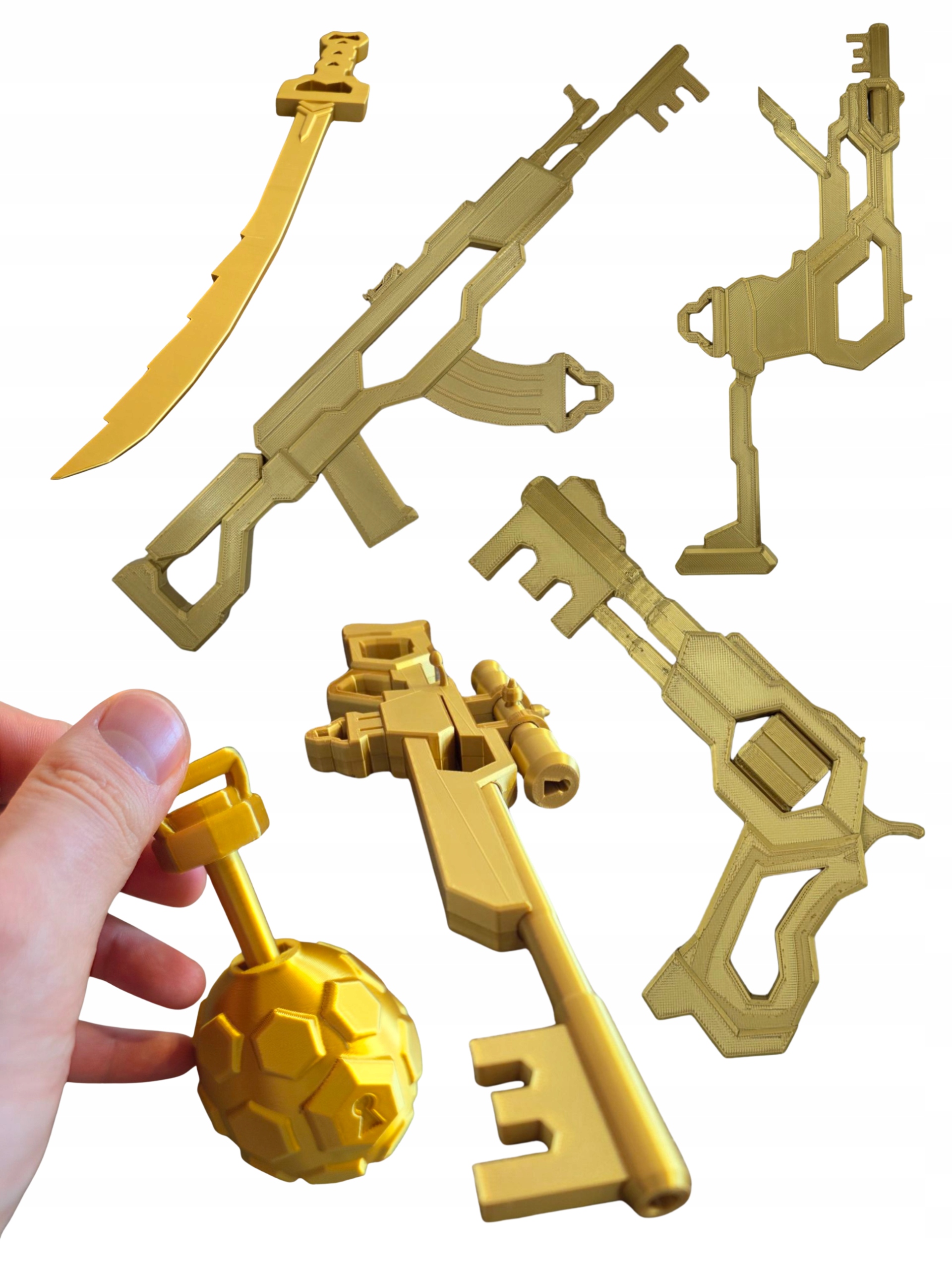 Sada Keytan Keynade Keyvolver Keyper Keyspray AK47 Roblox Rivals Zlatá