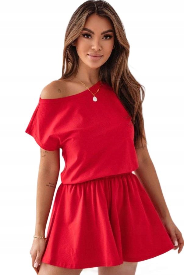 Červené Volné A Pohodlné Pyžamo Dream Z Bavlny