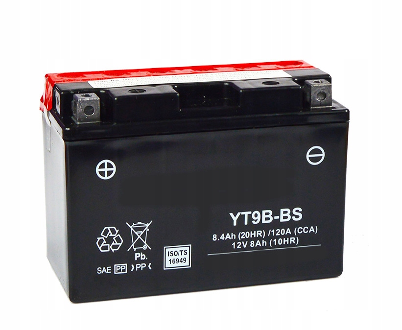 Akumulator motocyklowy YT9B-BS 12V 8Ah 120A Agm L+
