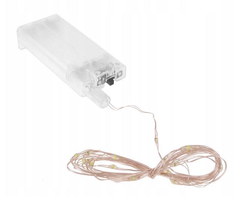 LAMPKI CHOINKOWE DRUCIK 20 LED NA BATERIE