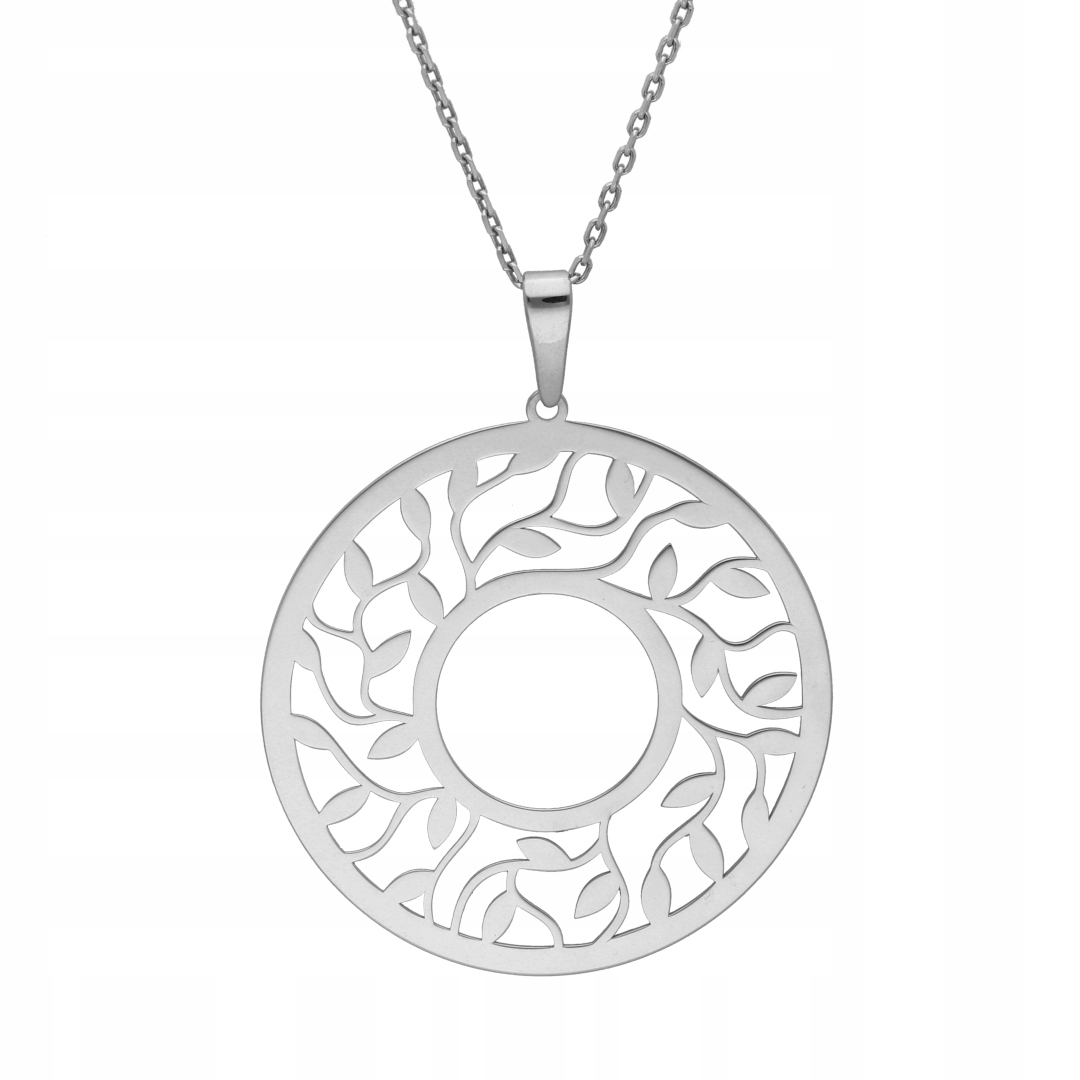 Přívěsek kulatý ažurový stříbro rhodiované