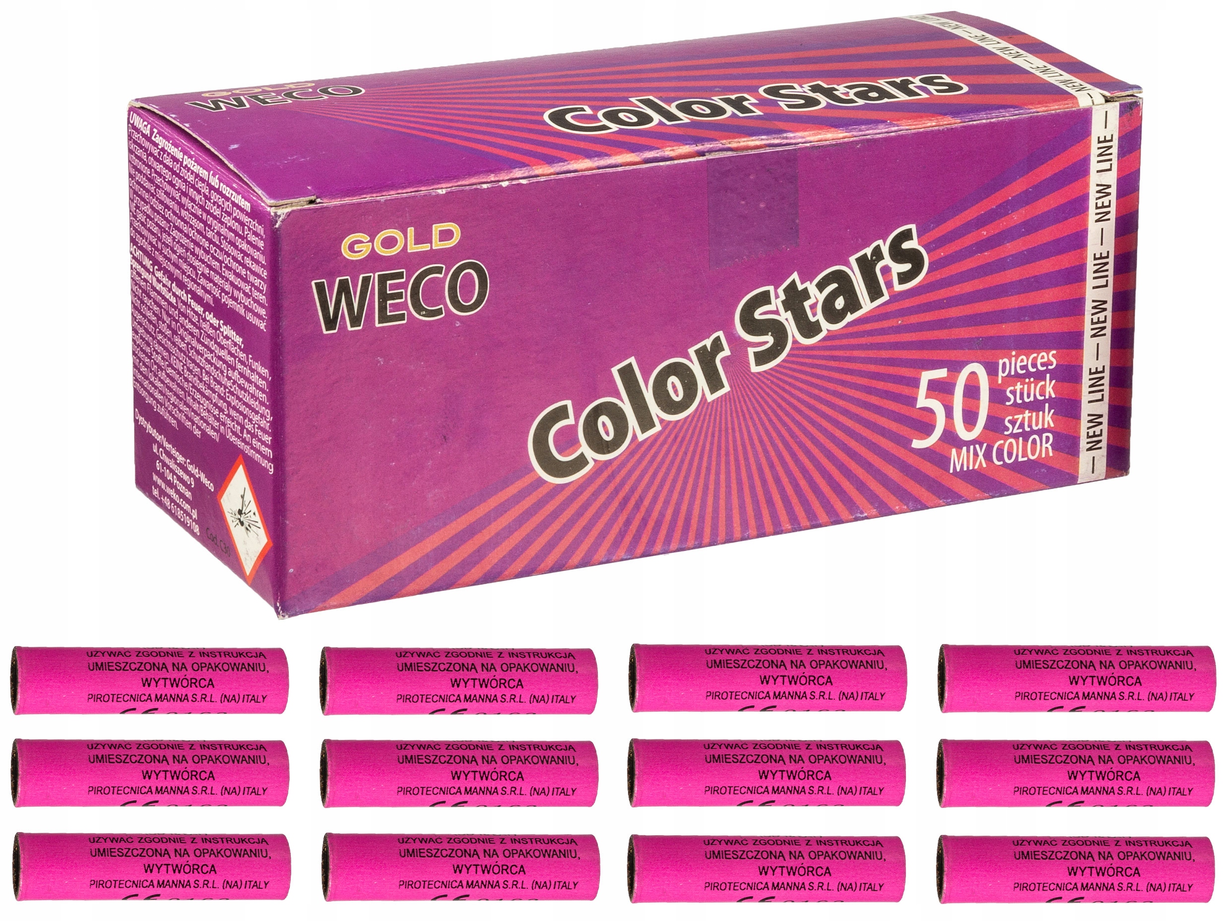 

Raca pistoletowa Color Stars RP2 50 szt.