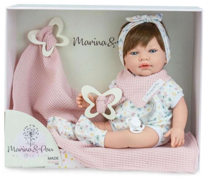 Lalka hiszpańska Sweet Baby Farfalla z kocykiem