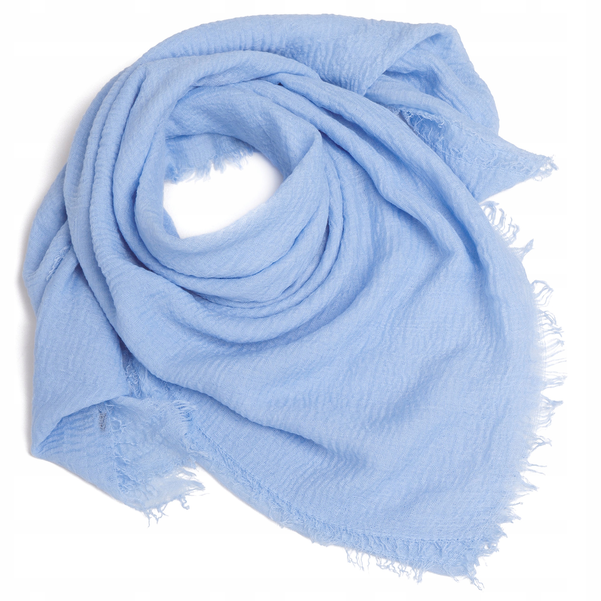 Szal damski apaszka chusta niebieski