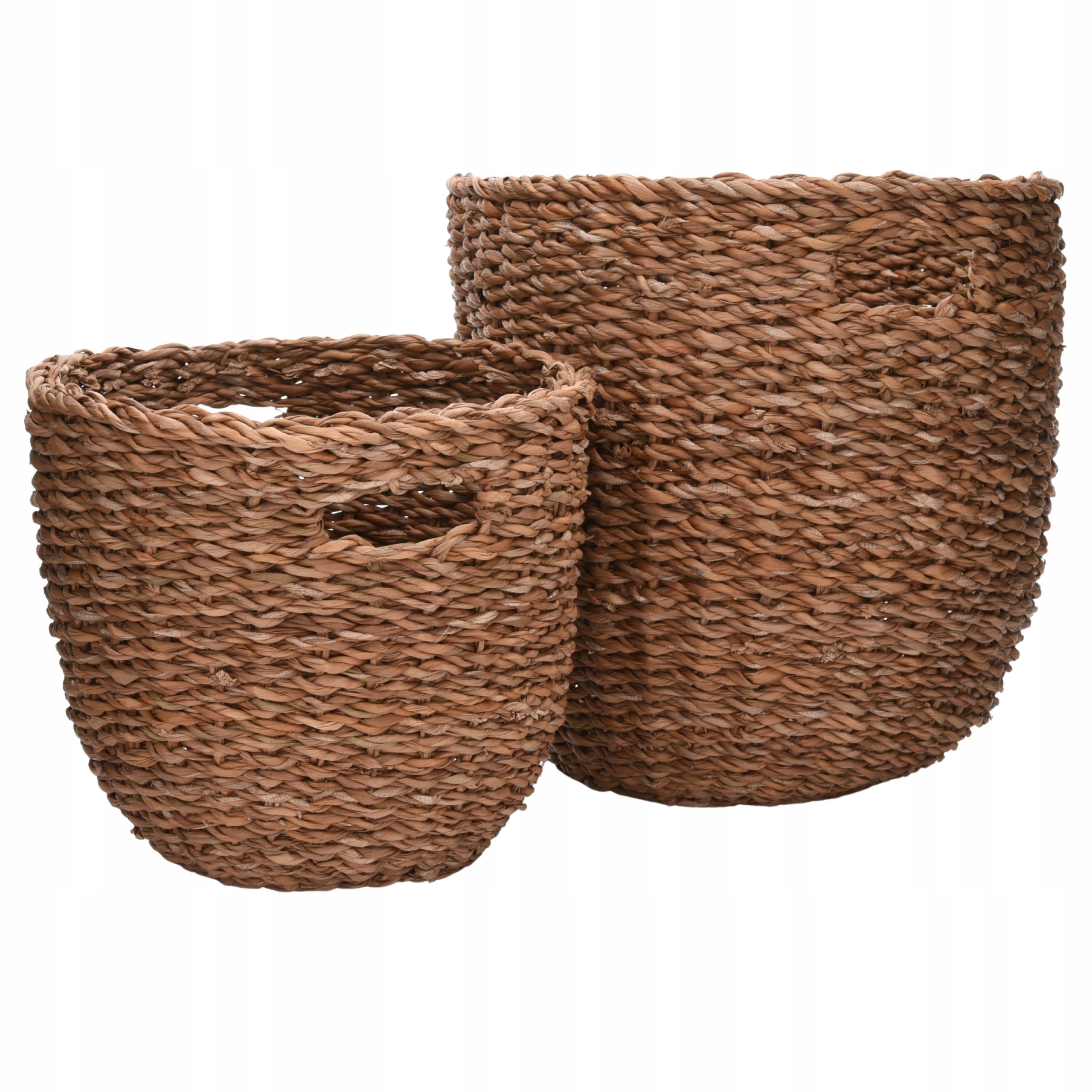 

Zestaw 2 Kosze Boho 25X30 I 19X23CM Trawa Morska