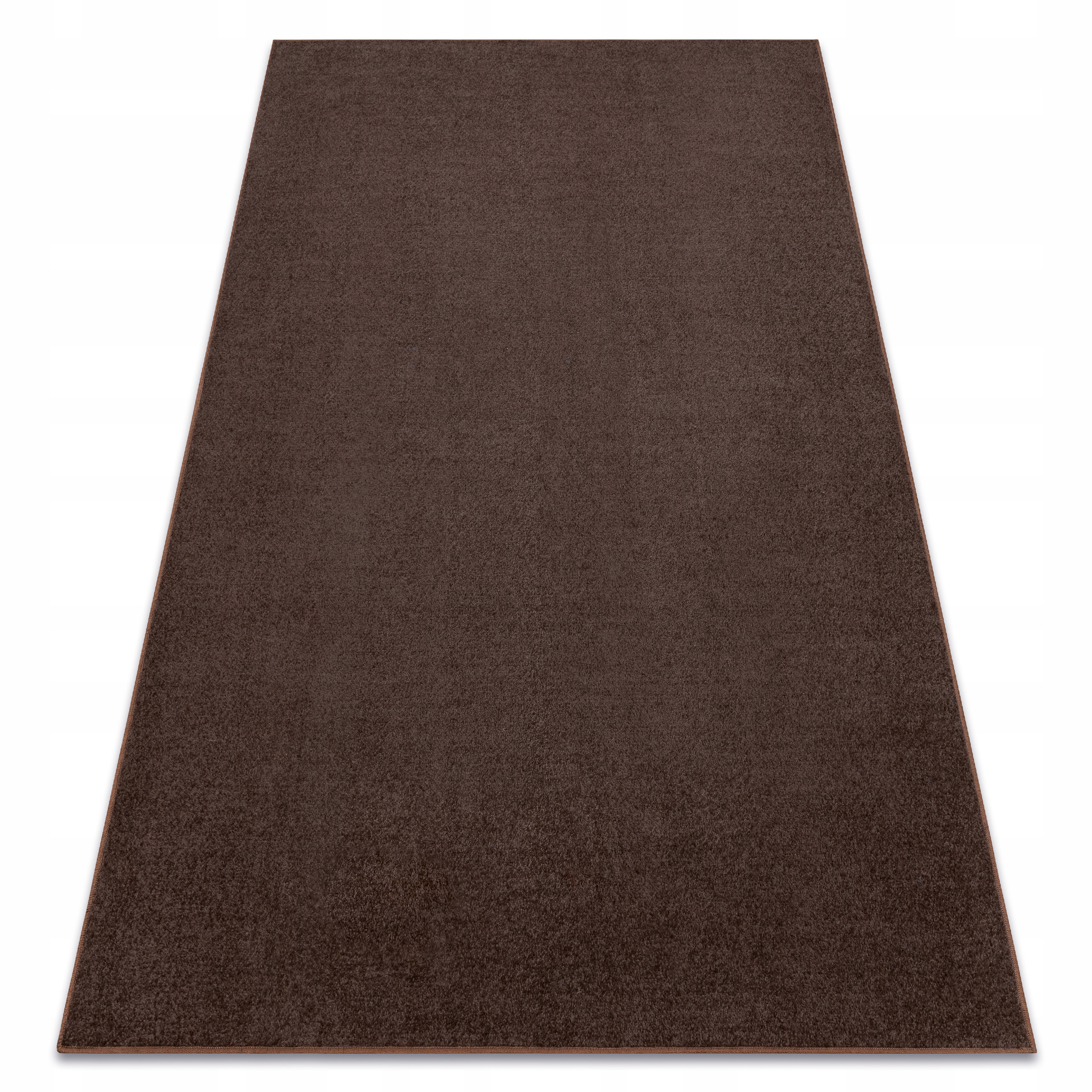 Koberec Hladký Jednolitý Ložnice 100 x 250 cm Eton hnědý @154273