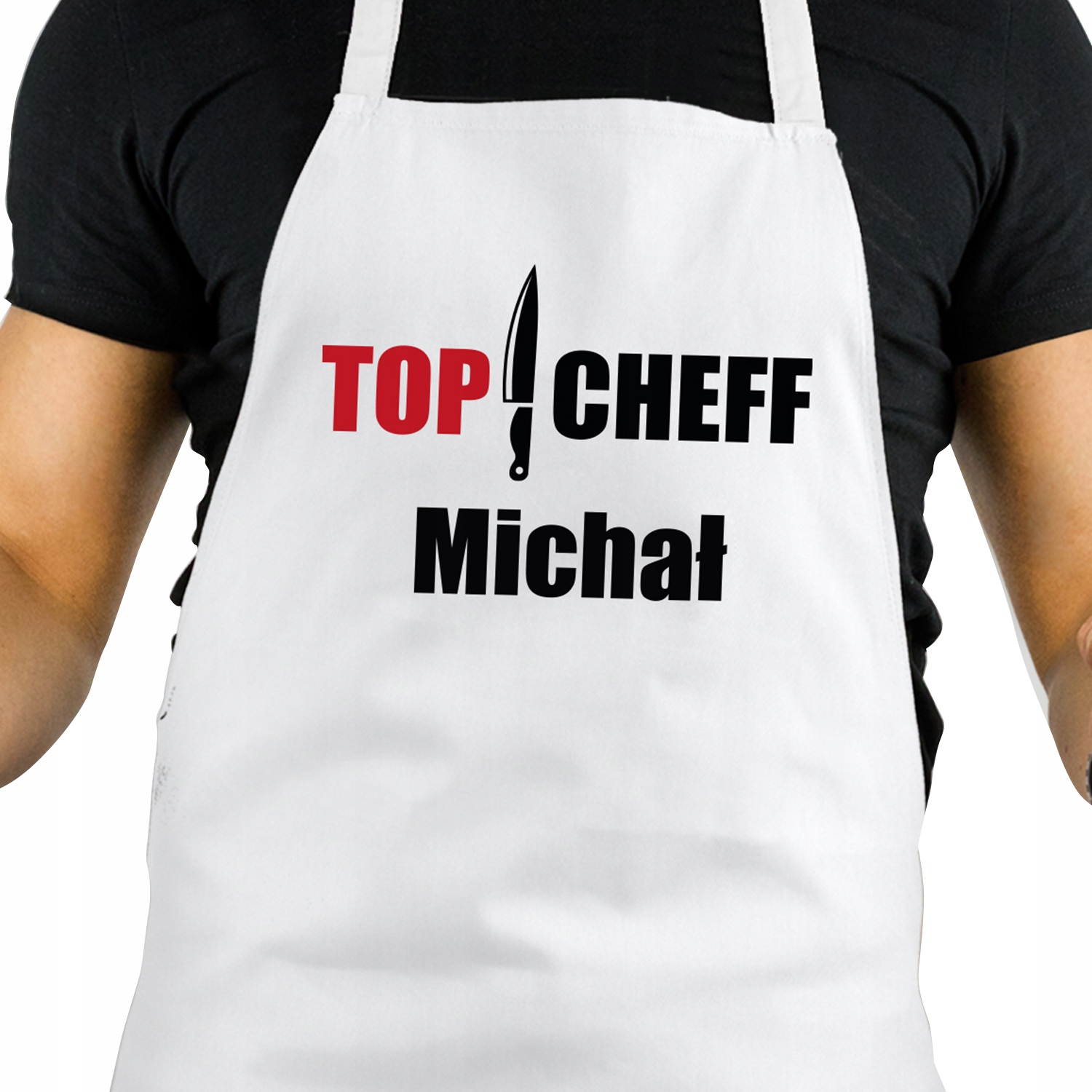 

Fartuch kuchenny Dla Faceta Biały Nadruk