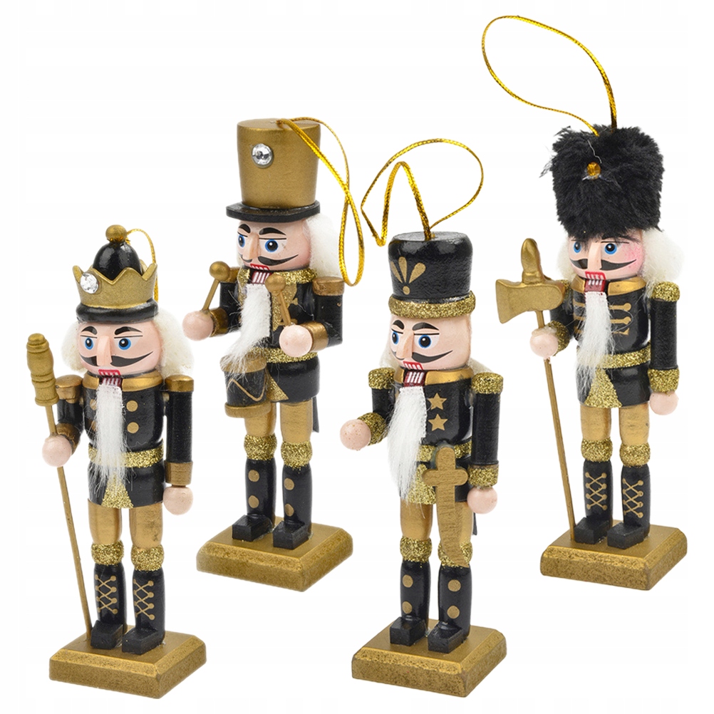 Nutcracker Pendant Ornaments Christmas Tree 4 Pcs Marka bez marki