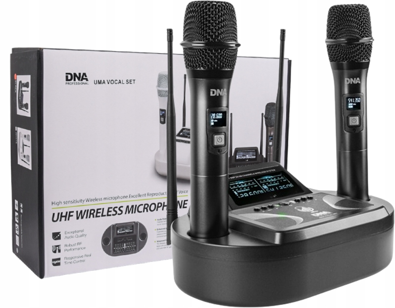 DNA UMA VOCAL SET bezprzewodowy system nagłośnienia 2 mikrofony