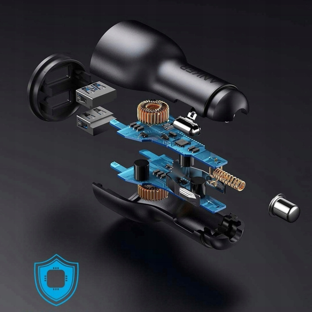 Ładowarka samochodowa Anker PowerDrive III 2-Port 36 W Stan opakowania oryginalne