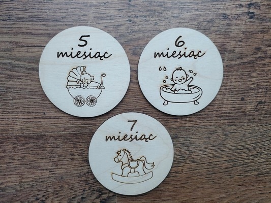 TABLICZKI Z MIESIĄCAMI KARTY DO ZDJĘĆ ALBUMU ROK Rodzaj karta