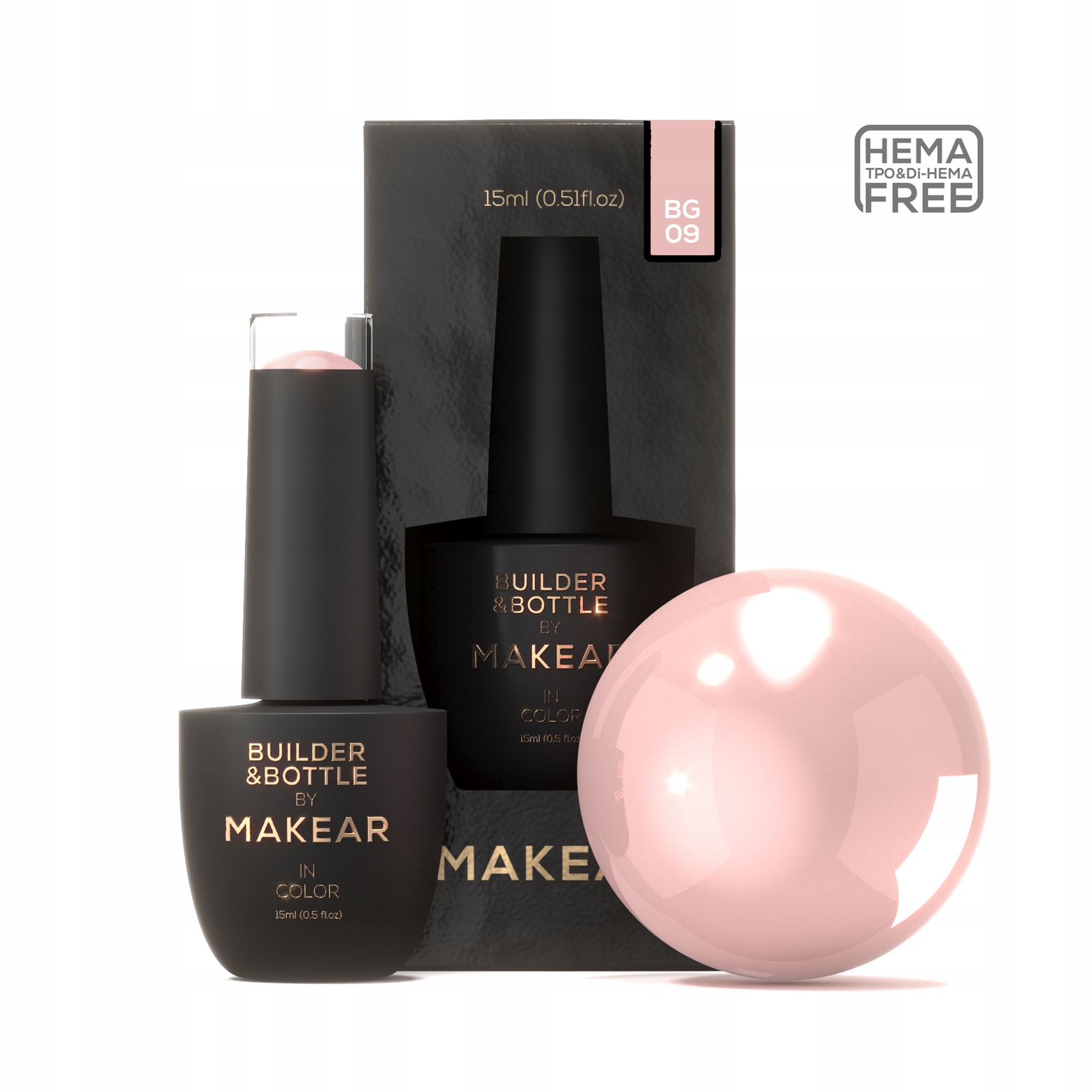Gel v lahvičce Makear Builder&Bottle BG09