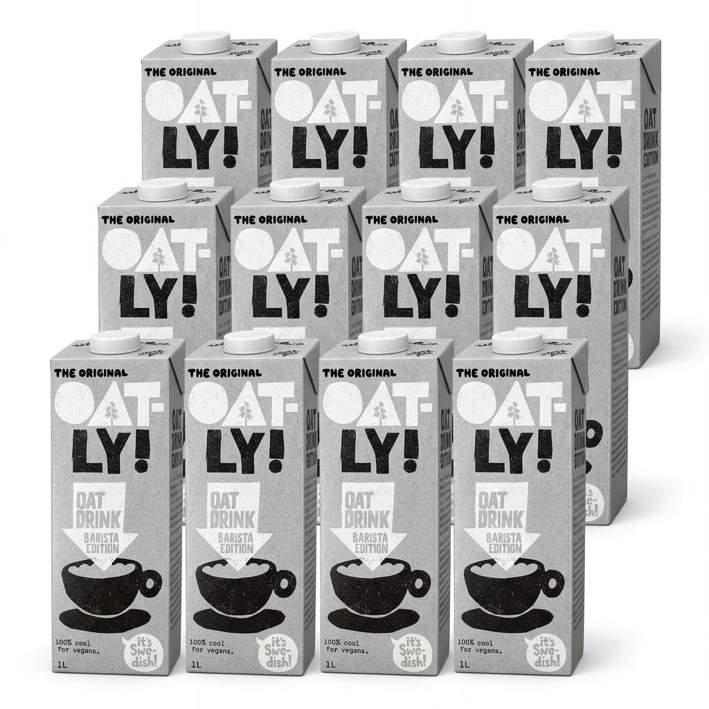 Napój owsiany Barista 1L Oatly x 12 sztuk Zestaw