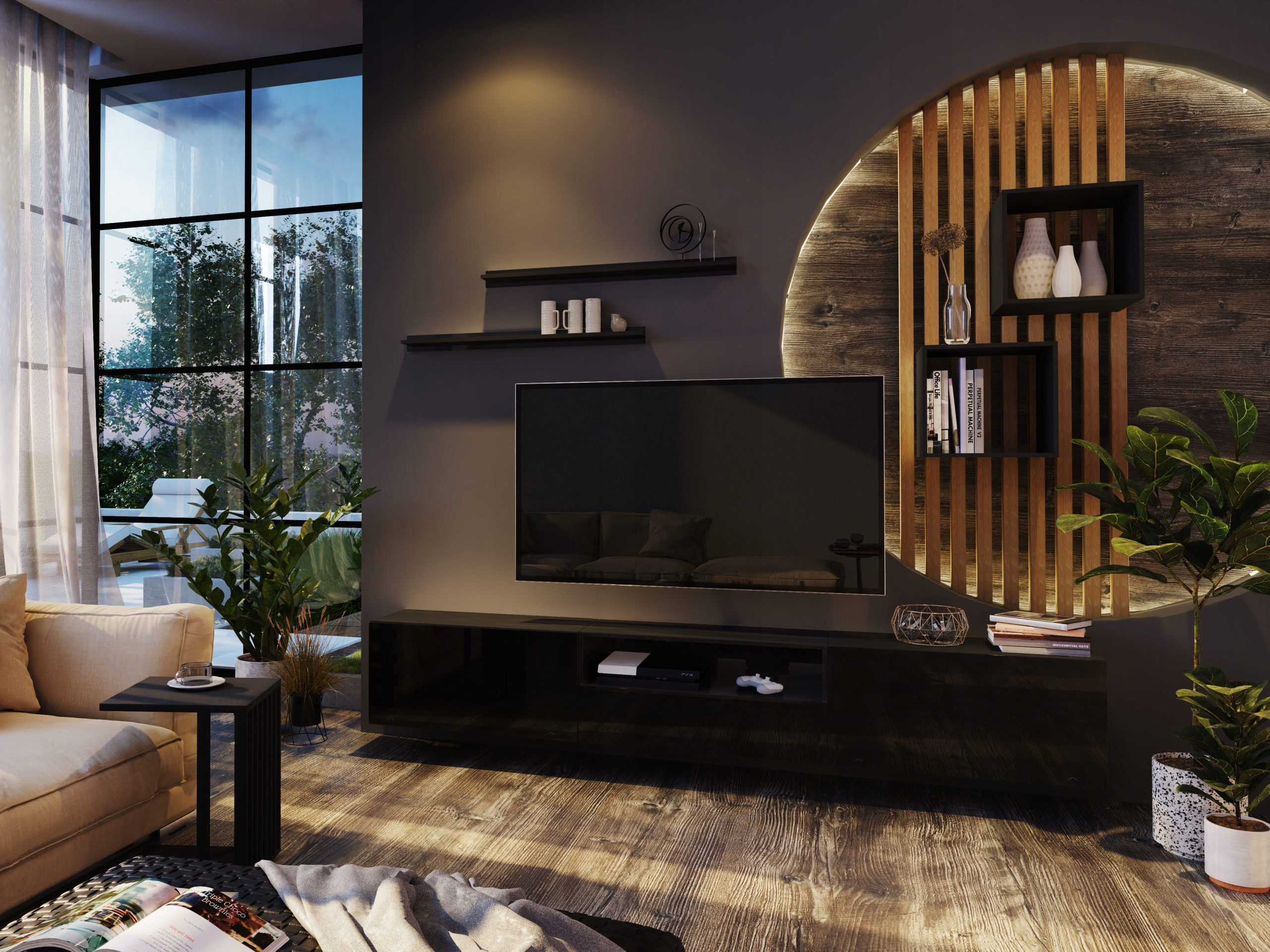 Nábytková Stěna Rtv Nábytek do obývacího pokoje FMB30N O-sofa