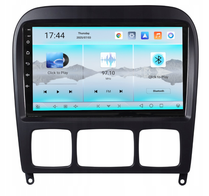 Radio Samochodowe z nawigacją dotykowe Android Mercedes W220 S Klasa 64GB