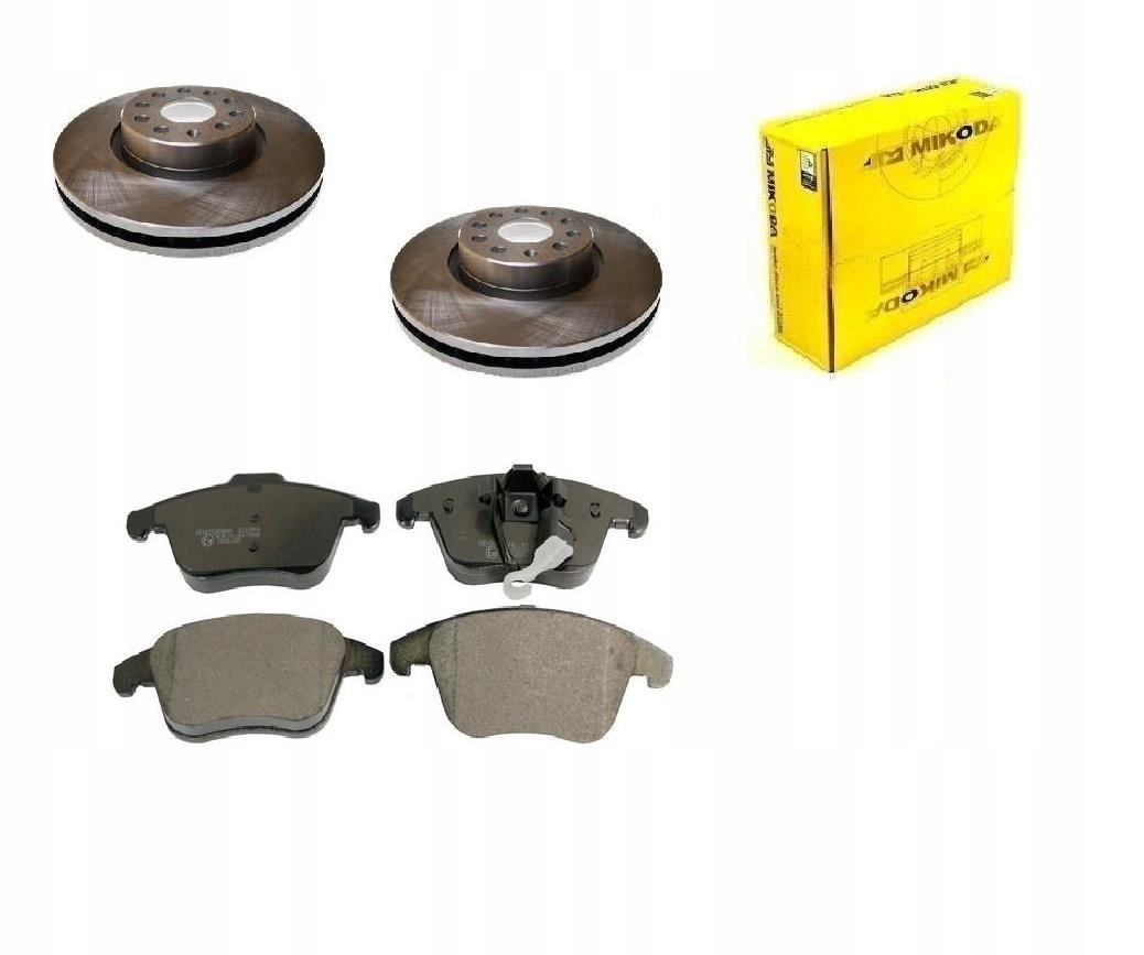 Kotouče Kostky Passat B6 Passat B7 Sharan II Tiguan Touran Přední 312MM Sada