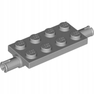 

4You Lego 30157 Płytka 2X4 Z Ośkami Jasno Szary