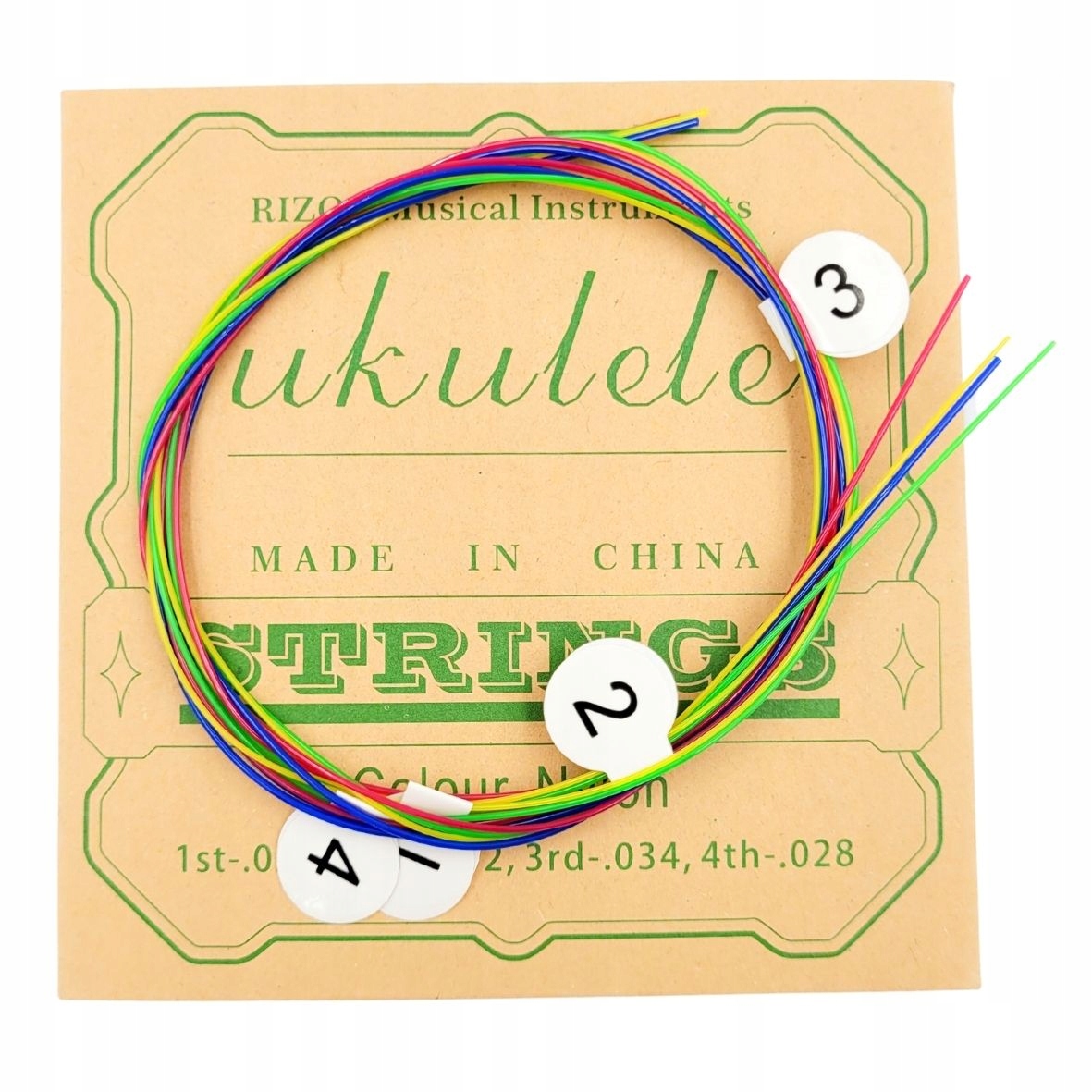 

Kolorowe Struny do Ukulele nylonowe Komplet
