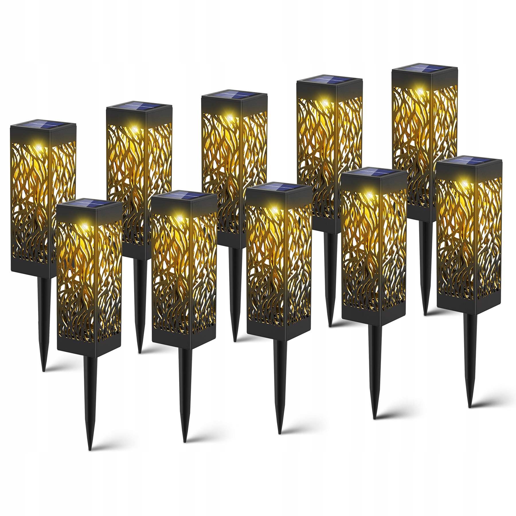 

16 Szt Lampki Solarne Ogrodowe Lampy Led Wbijane