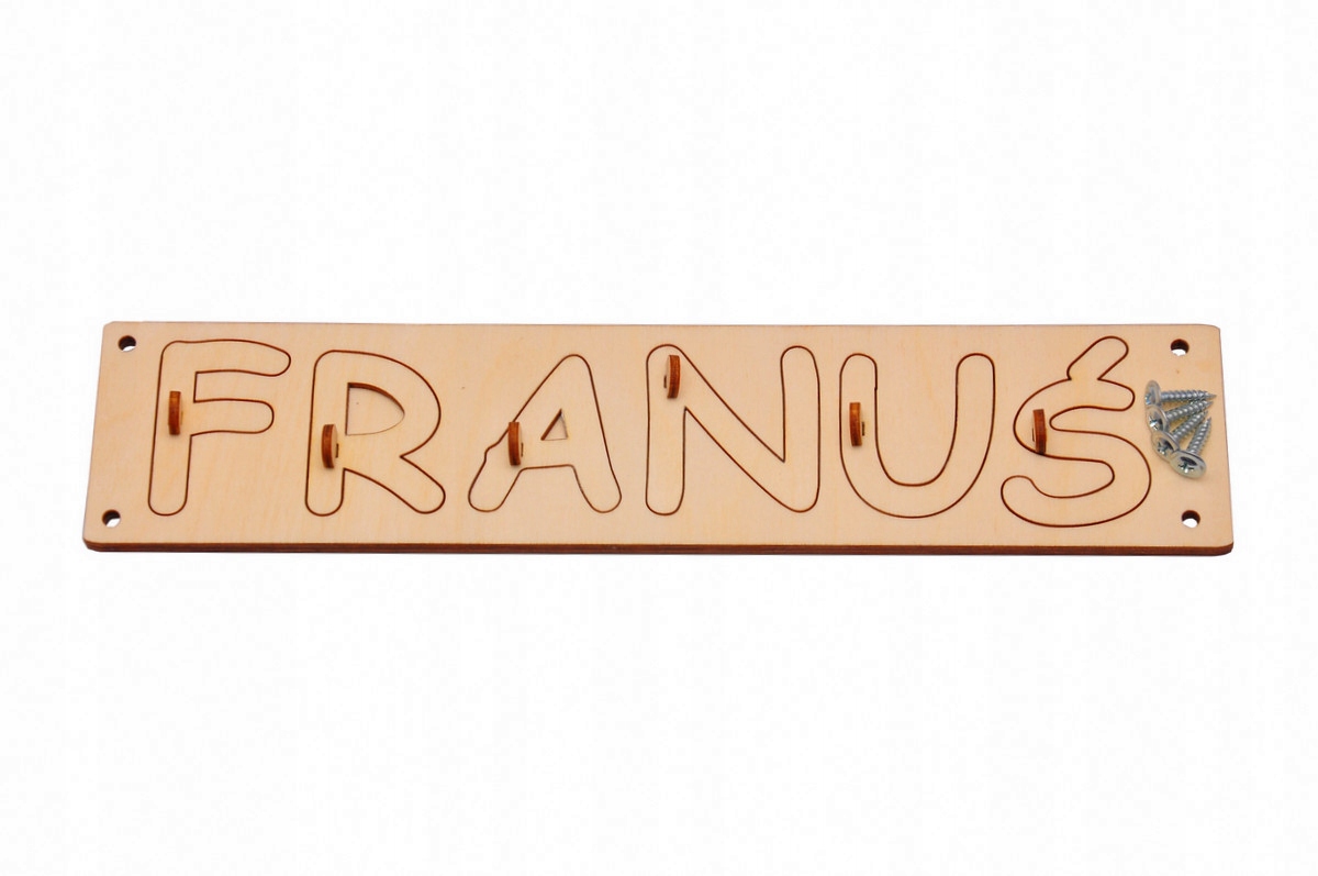 

Eco Puzzle Do Tablicy Sensorycznej Imię Literka