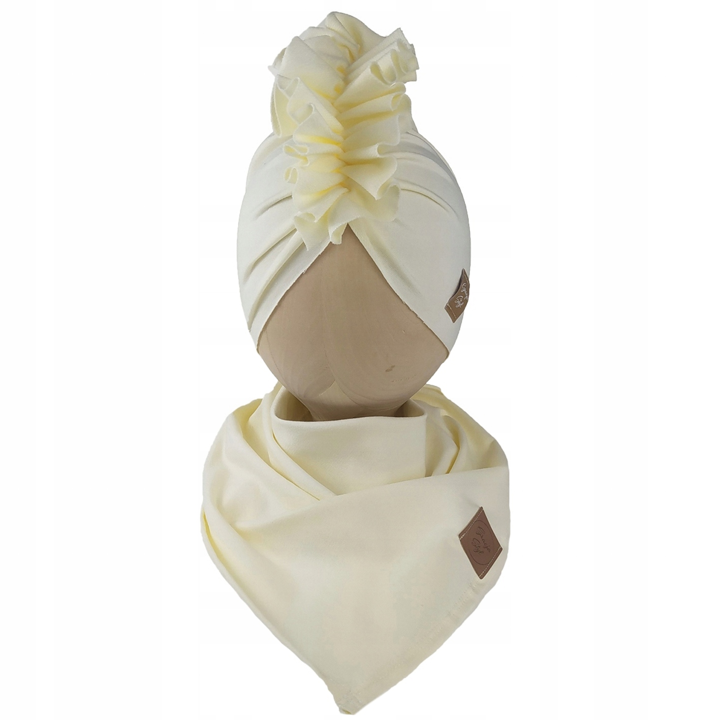 

Zestaw Czapka turban Chusta rozmiar 48-51cm