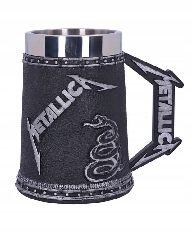 Metallica The Black Album pivní sklenice z Anglie – oficiální produkt skupiny Originál