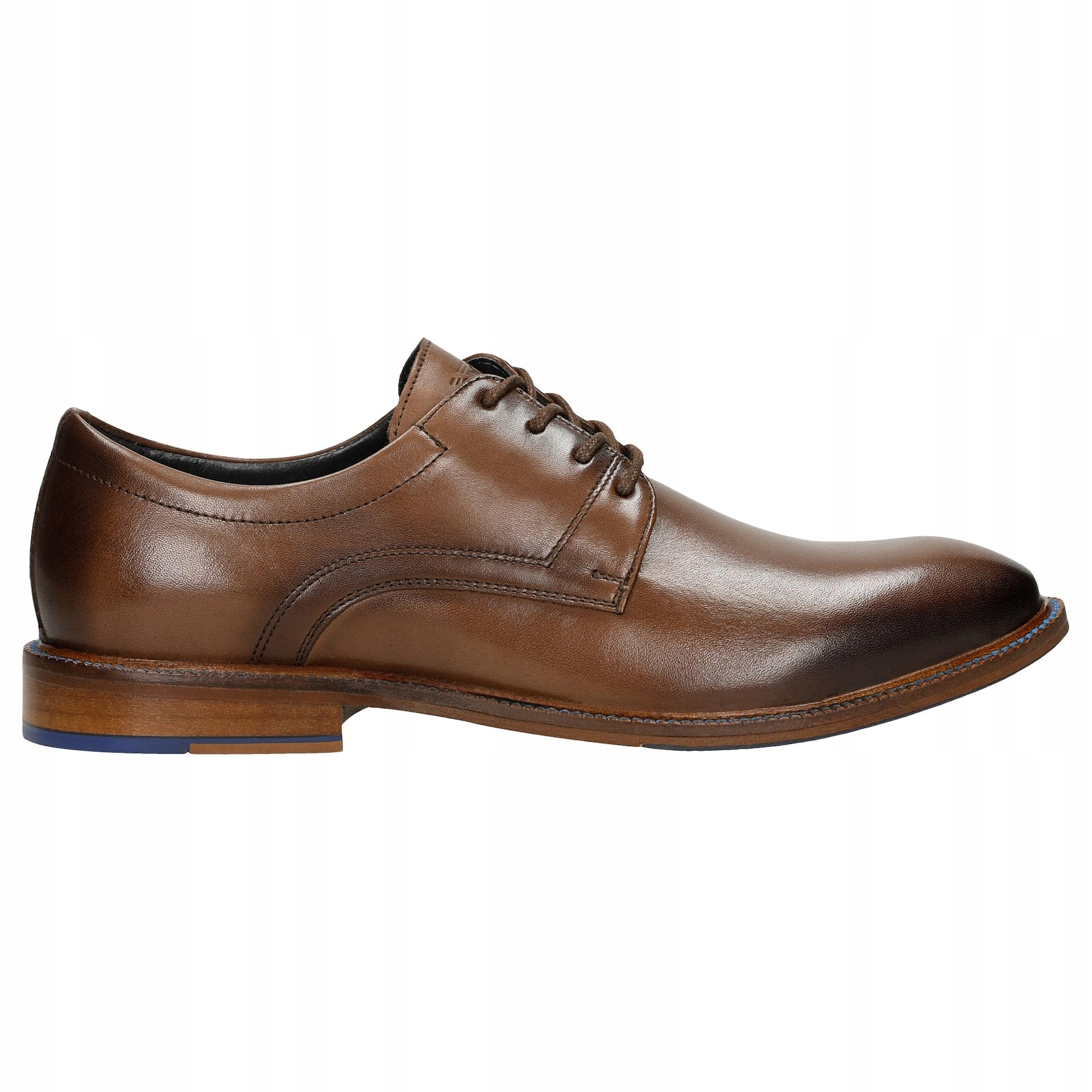 Pánské polobotky z lícové kůže Wojas, hnědé, vel.