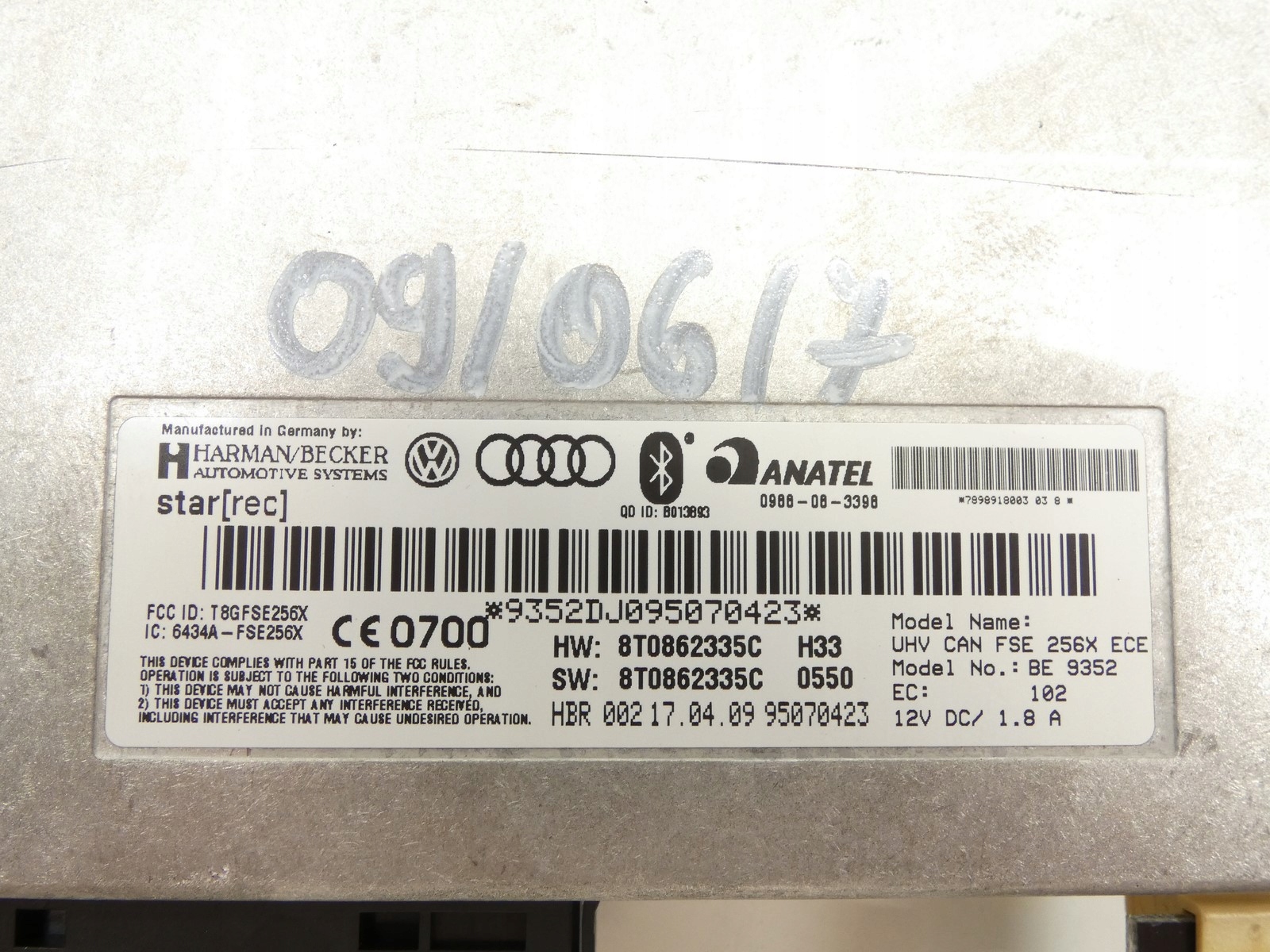 modulo Centralina BLUETOOTH AUDI A4 B8 A5 8T0862335C