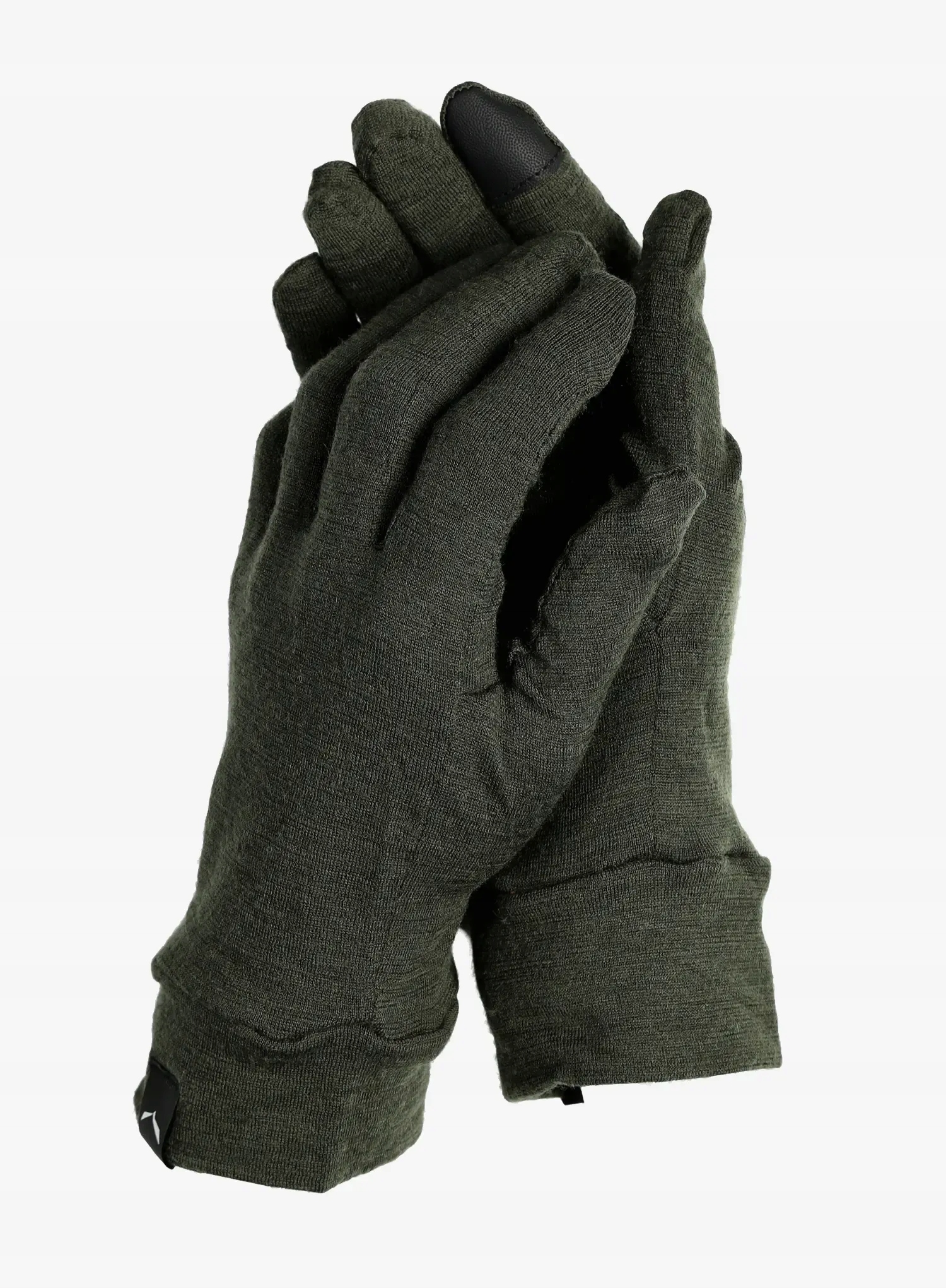 Vlněné rukavice Salewa Cristallo Liner Gloves tmavě olivová XL