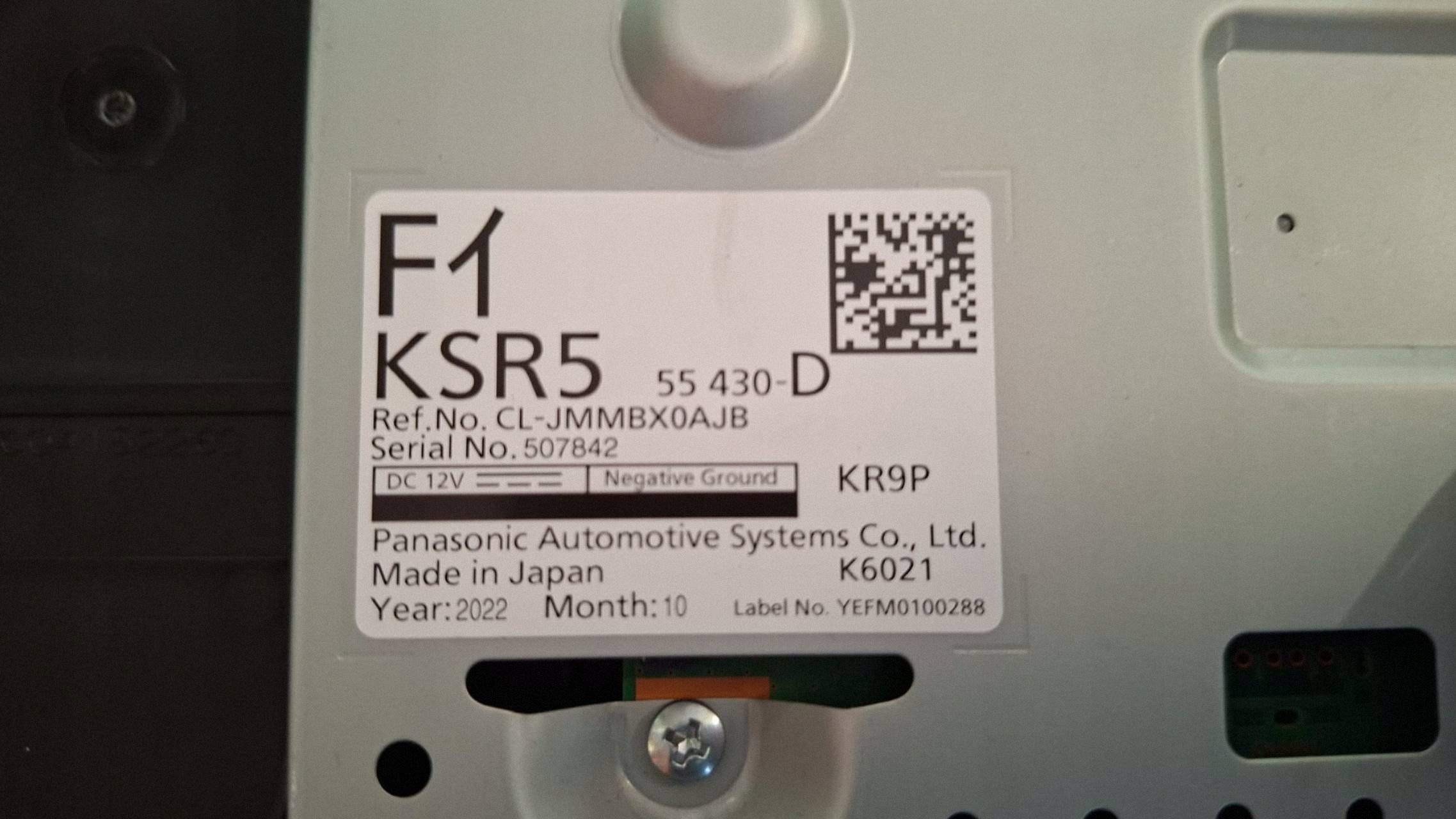compte tours Mazda CX-60 2.5 ESKYACTIVE KSR555430D endommagé couverture