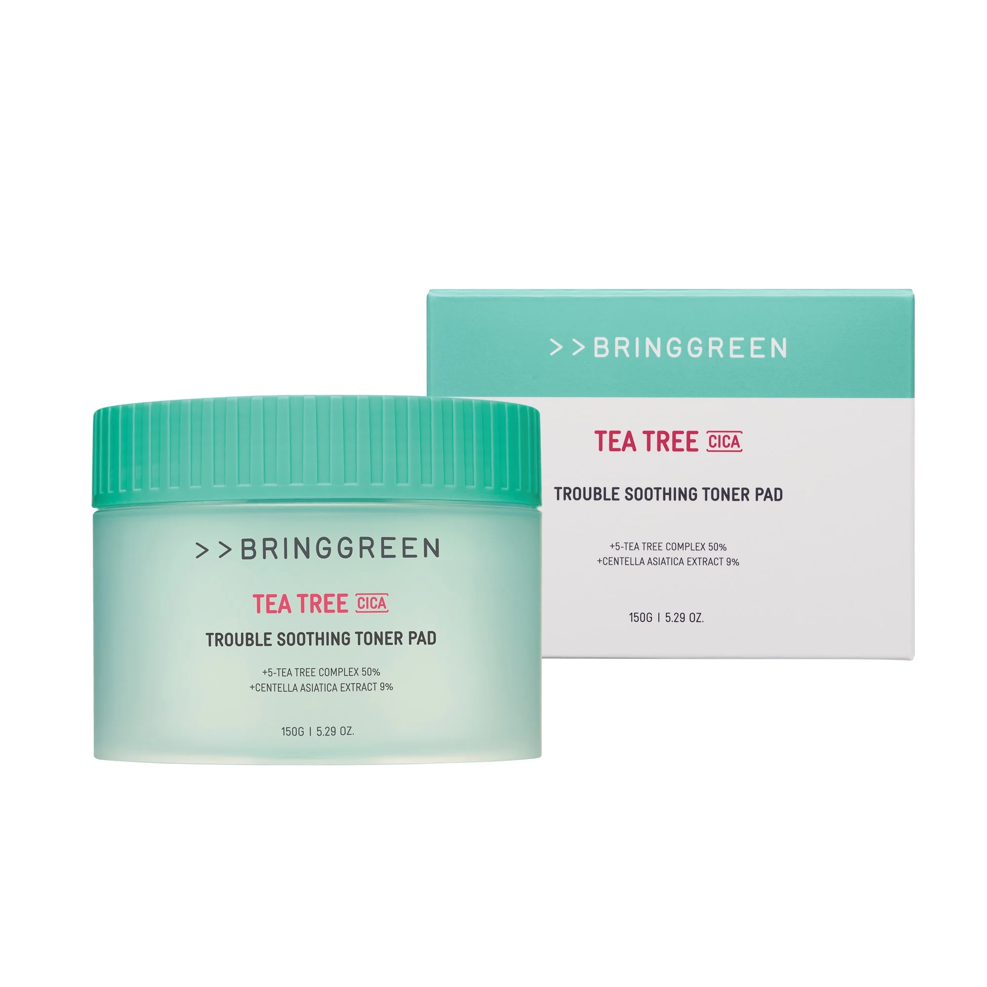 Bringgreen Tea Tree Cica Trouble Soothing Toner Pad 90 ks