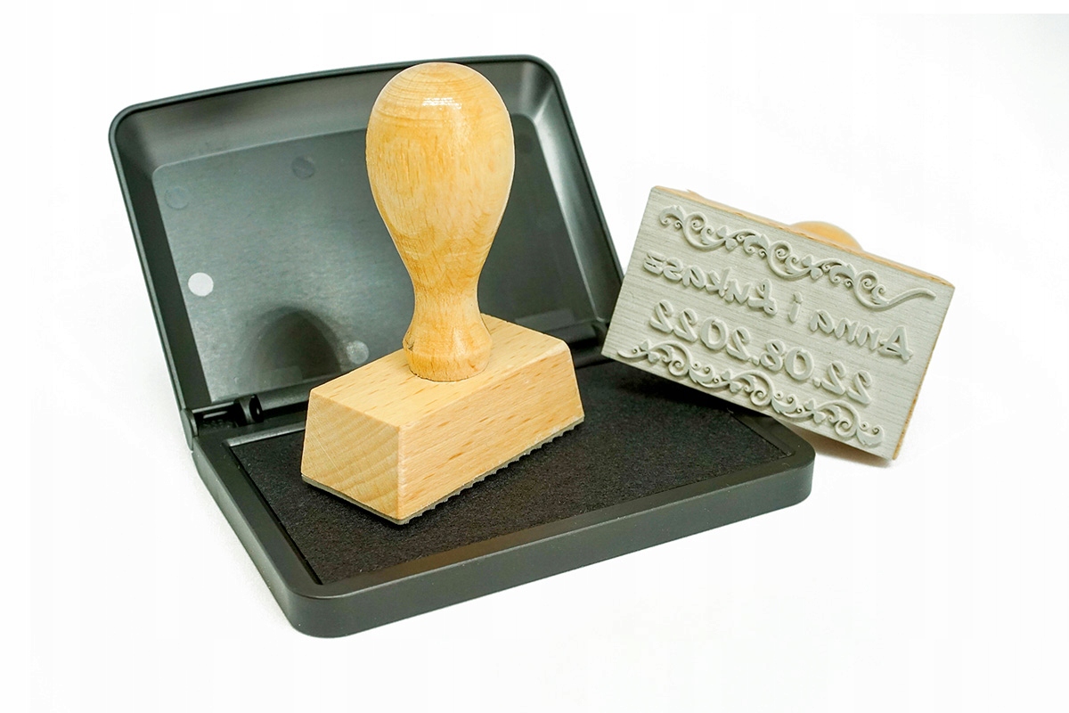 Pieczęć Stempel 50x30 mm Pieczątka na Ślub Wesele Marka inny