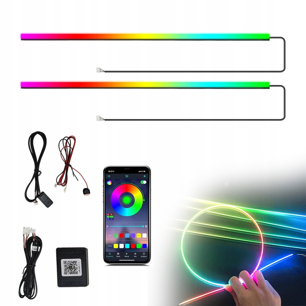 Led osvětlení interiéru auta Osvětlení interiéru Světelná lišta