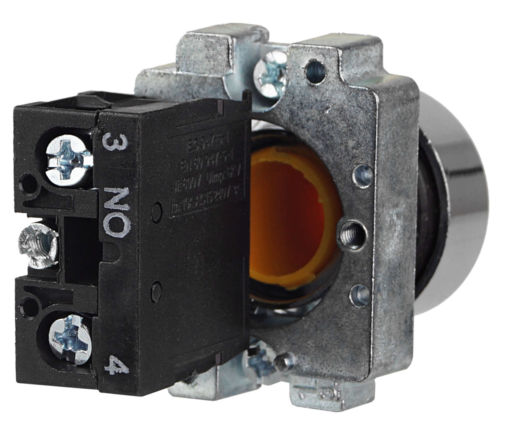 PRZYCISK STEROWNICZY ŻÓŁTY METAL BA51 FI22 NO Marka Adelid