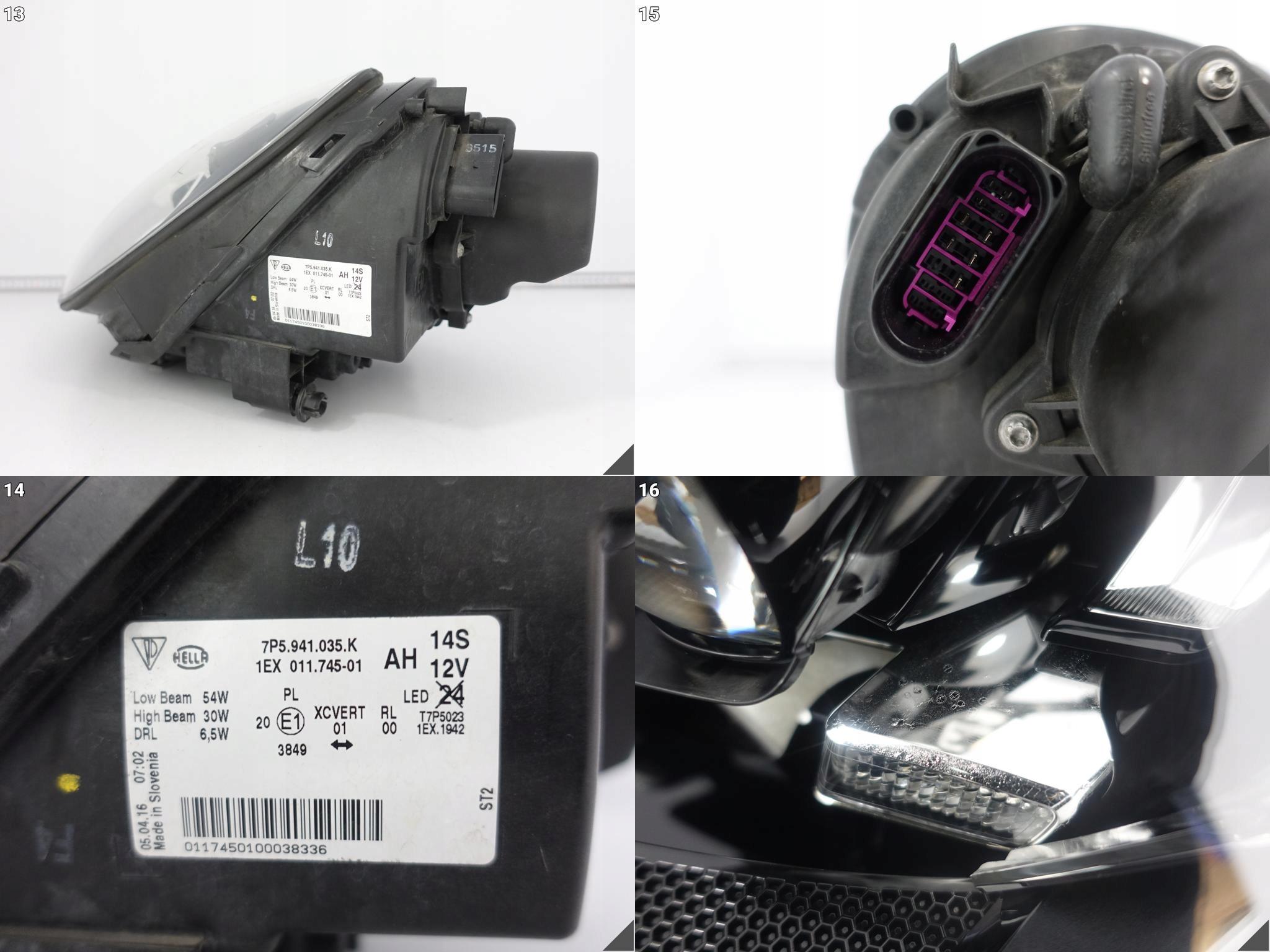 PORSCHE CAYENNE 7P5 LIFT 14-18 light HEADLIGHT FULL LED left front EUROPA