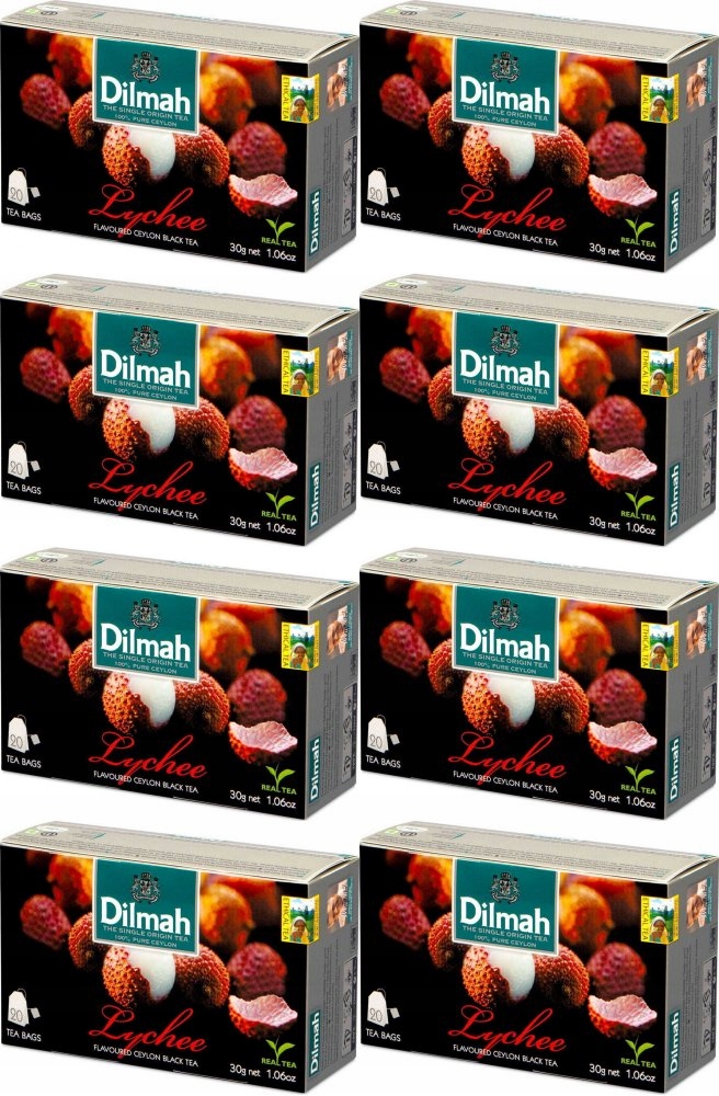 Dilmah Lychee Ex20 herbata z zawieszką x8