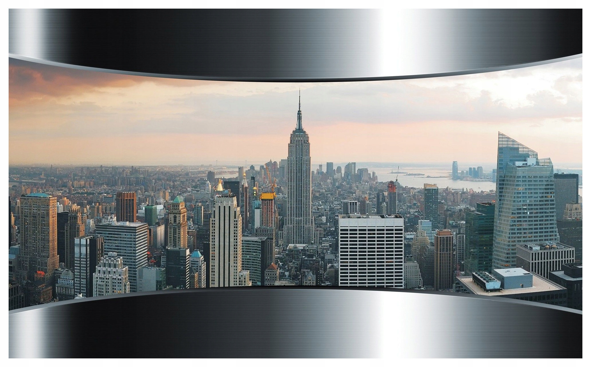 Fototapeta Mesto mrakodrapy úsvit vinylová panoráma 416x254 lepidlo